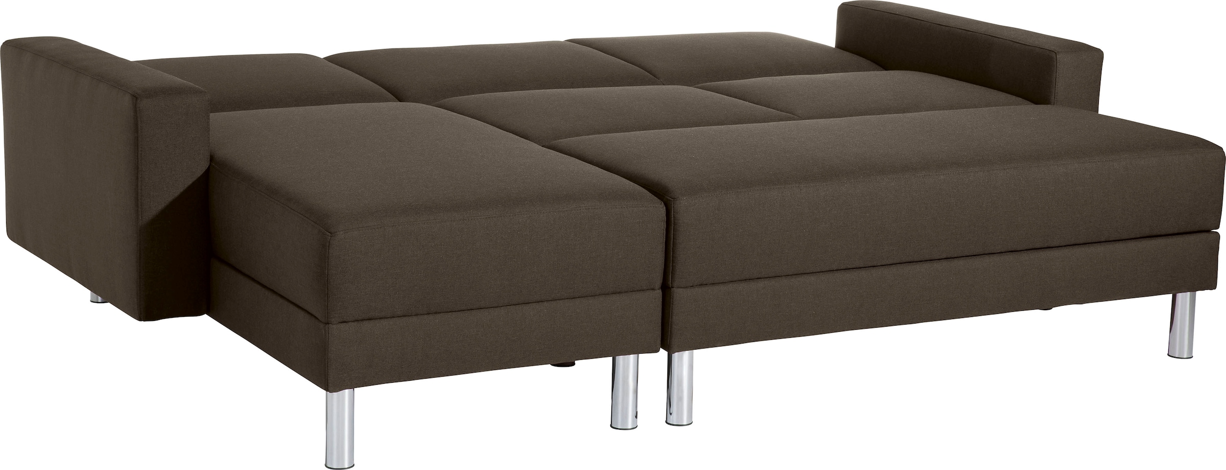 Max Winzer® Schlafsofa »Just Fresh modernes kubisches Sofa, Rückenverstellung für Sitzkomfort«, Recamiere links oder rechts montierbar, elegante Metallfüße