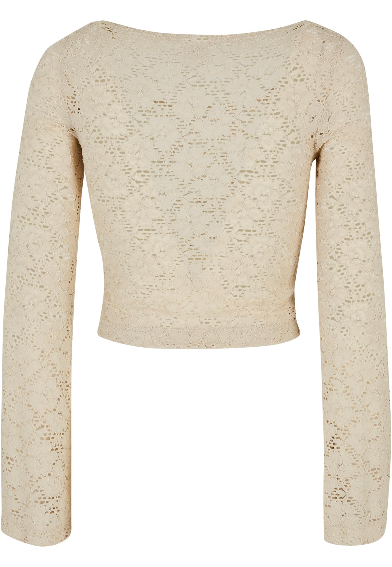 URBAN CLASSICS Langarmshirt »Damen Ladies Cropped Lace Longsleeve«, (1 tlg.)  für bestellen | BAUR