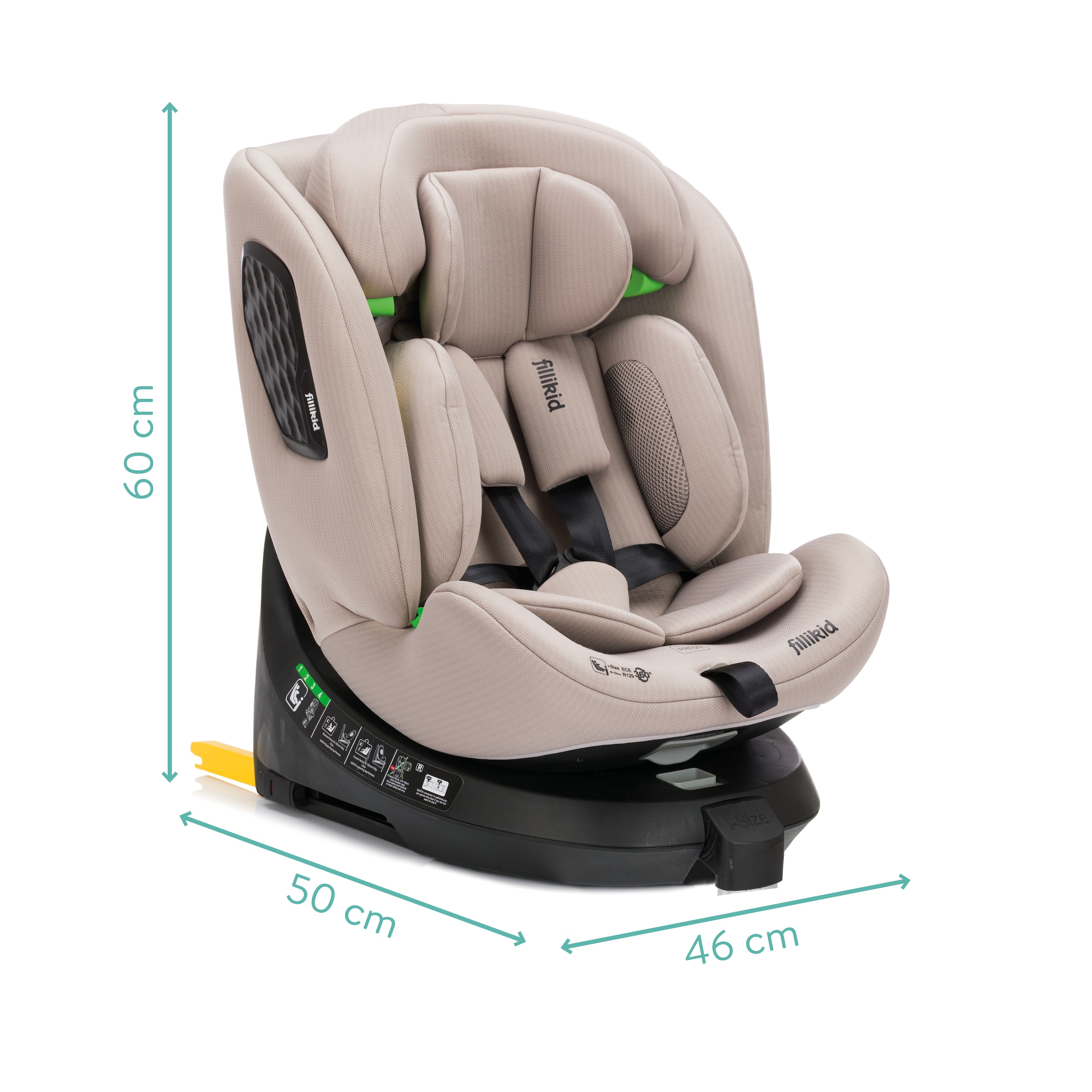Fillikid Autokindersitz »Aris« 360° drehbar, inkl. Isofix