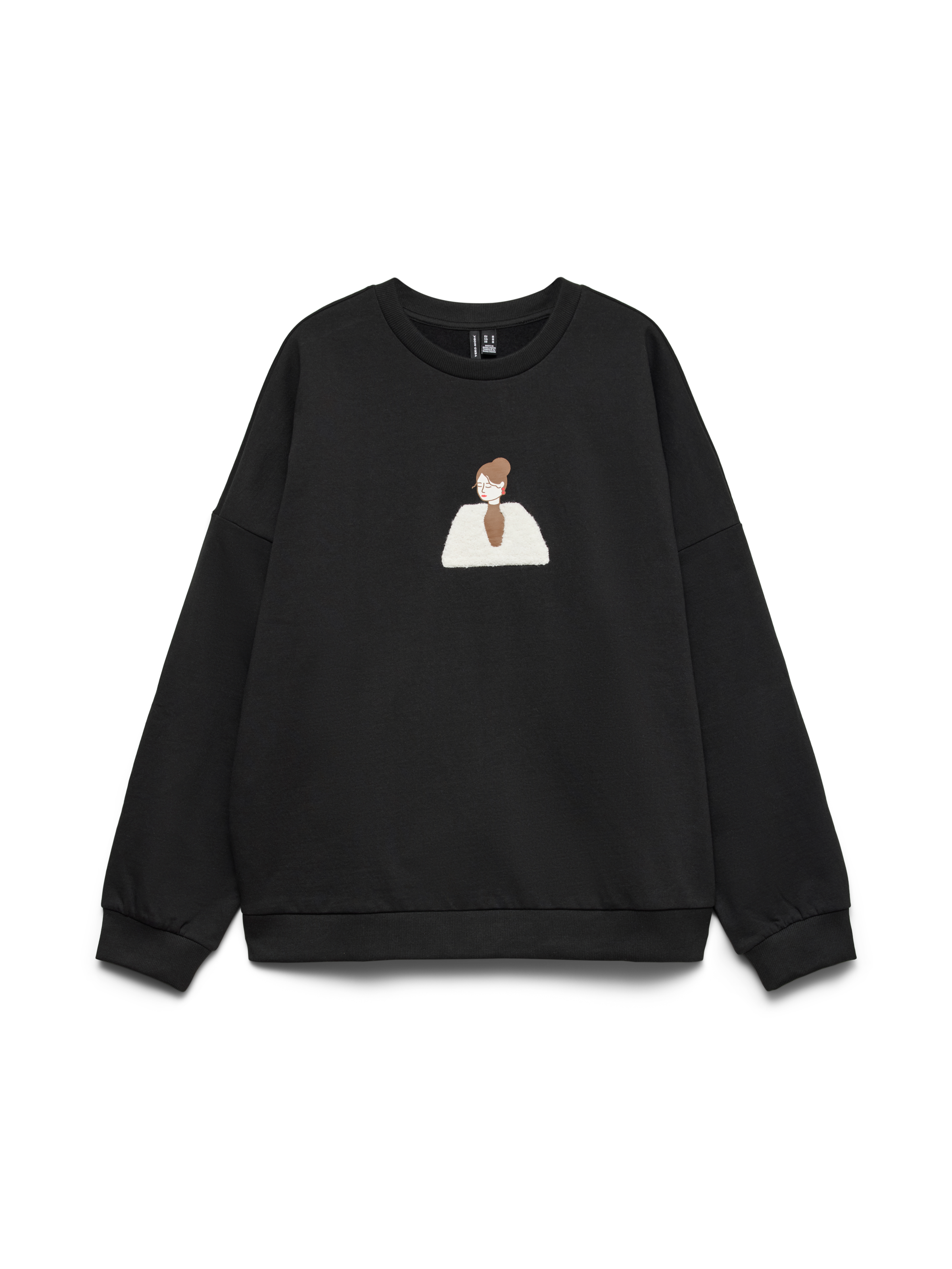 Vero Moda Sweatshirt "VMAMANDA BEA LS SWEAT BOX JRS", Baumwollmischung, regular fit