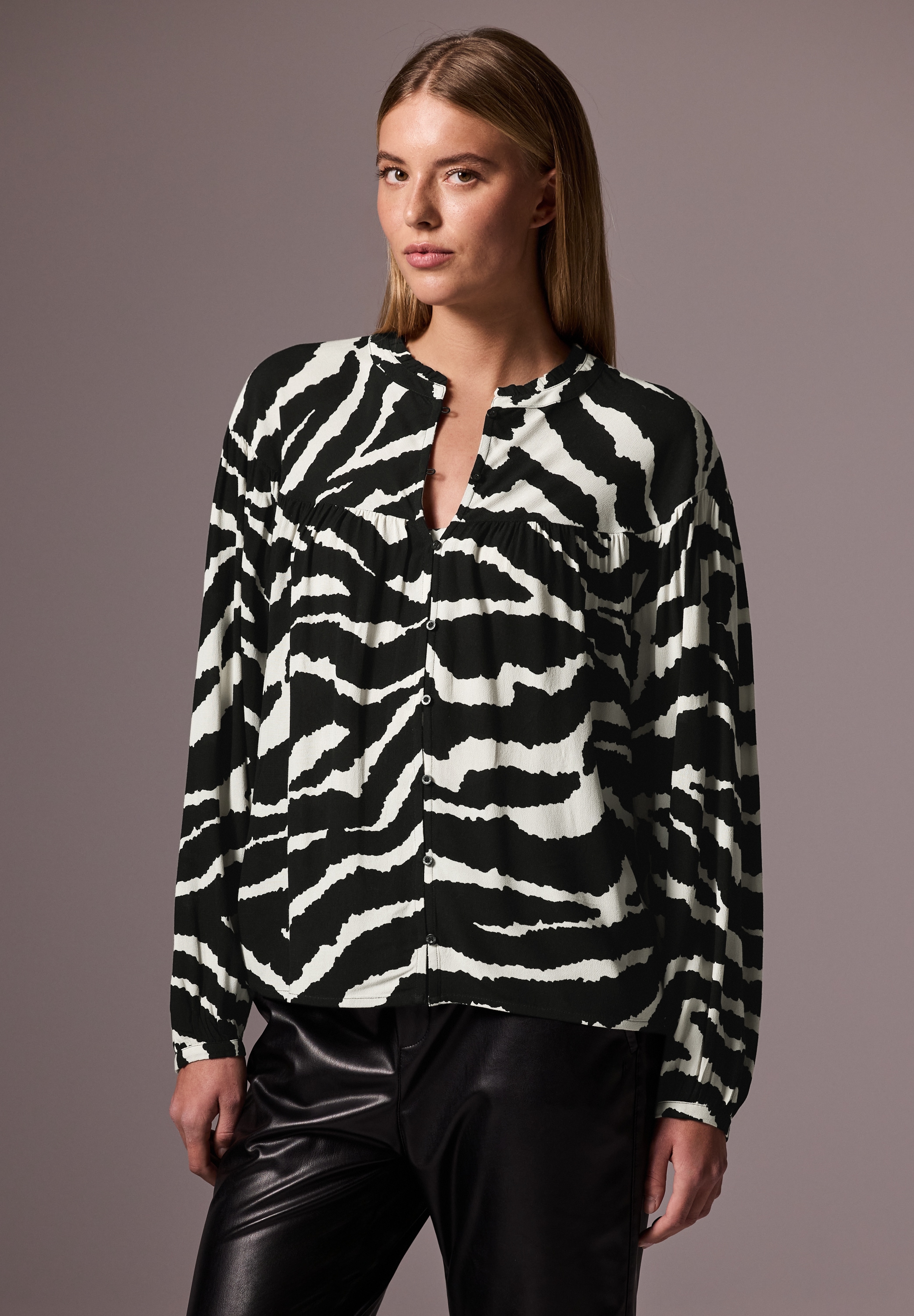 STREET ONE STUDIO Tunika mit Knopfleiste