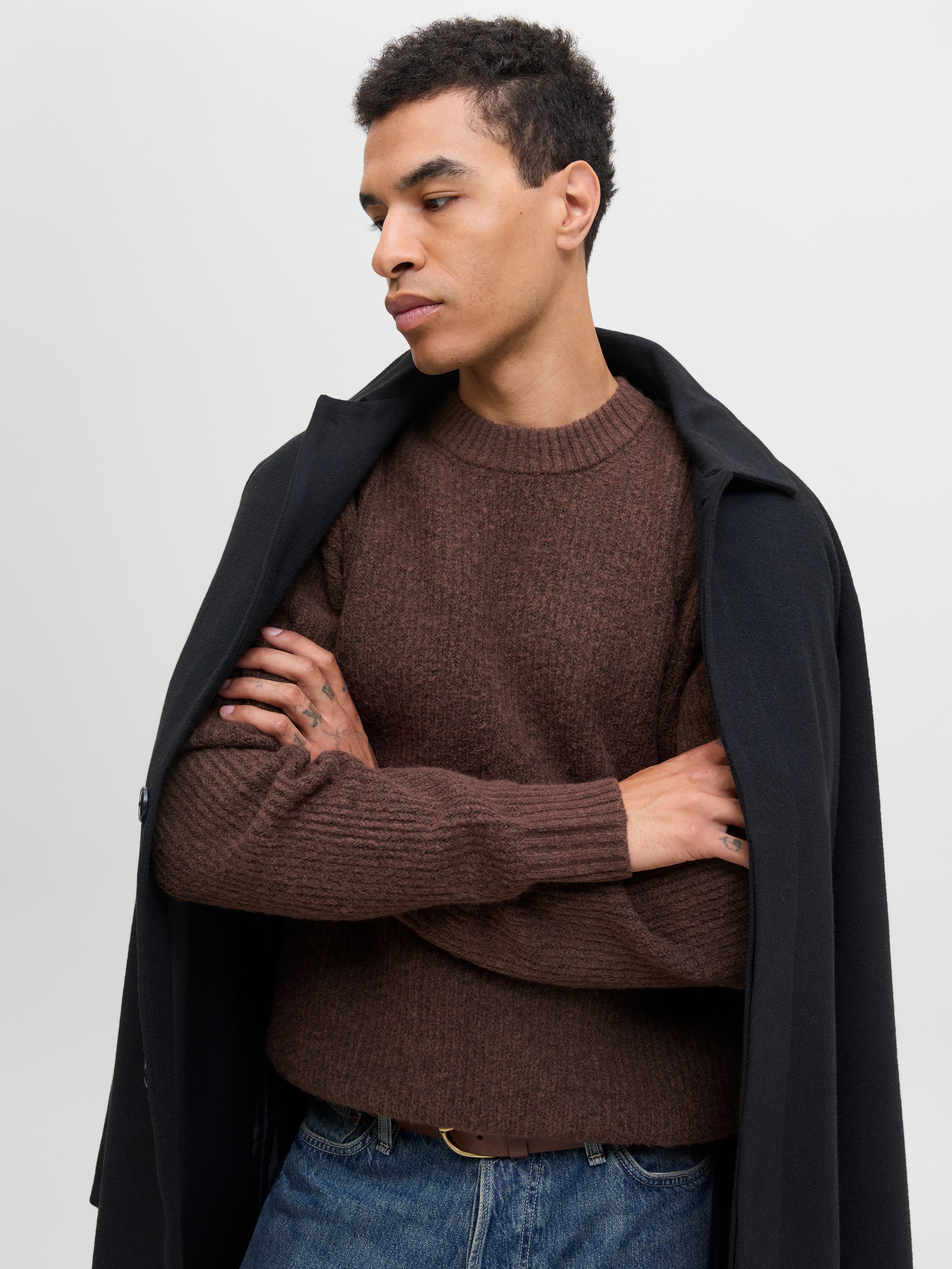 Jack & Jones Strickpullover "JORYORK OLLIE KNIT CREW NECK" günstig online kaufen