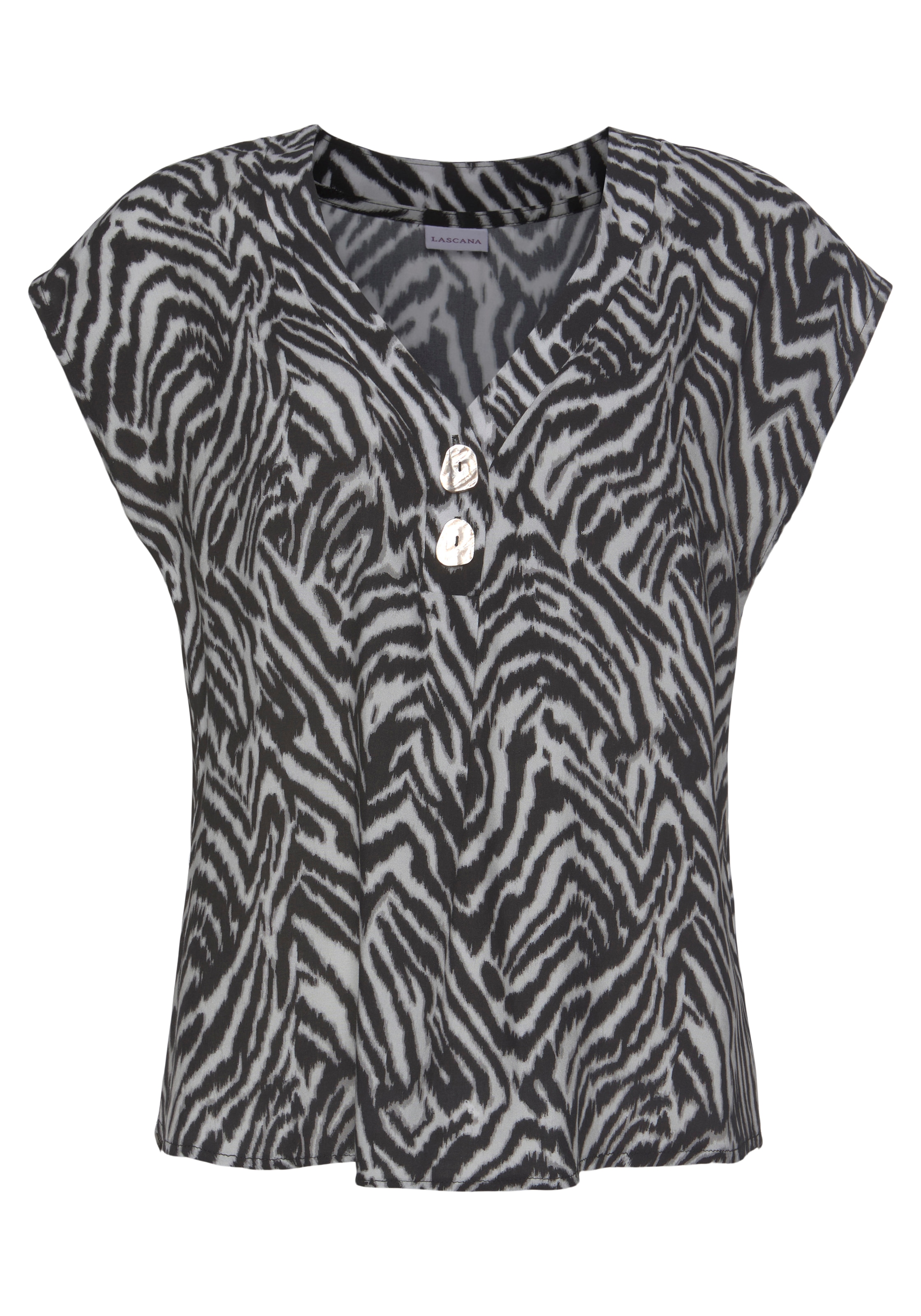 LASCANA Schlupfbluse, | für Zebraprint BAUR mit kaufen