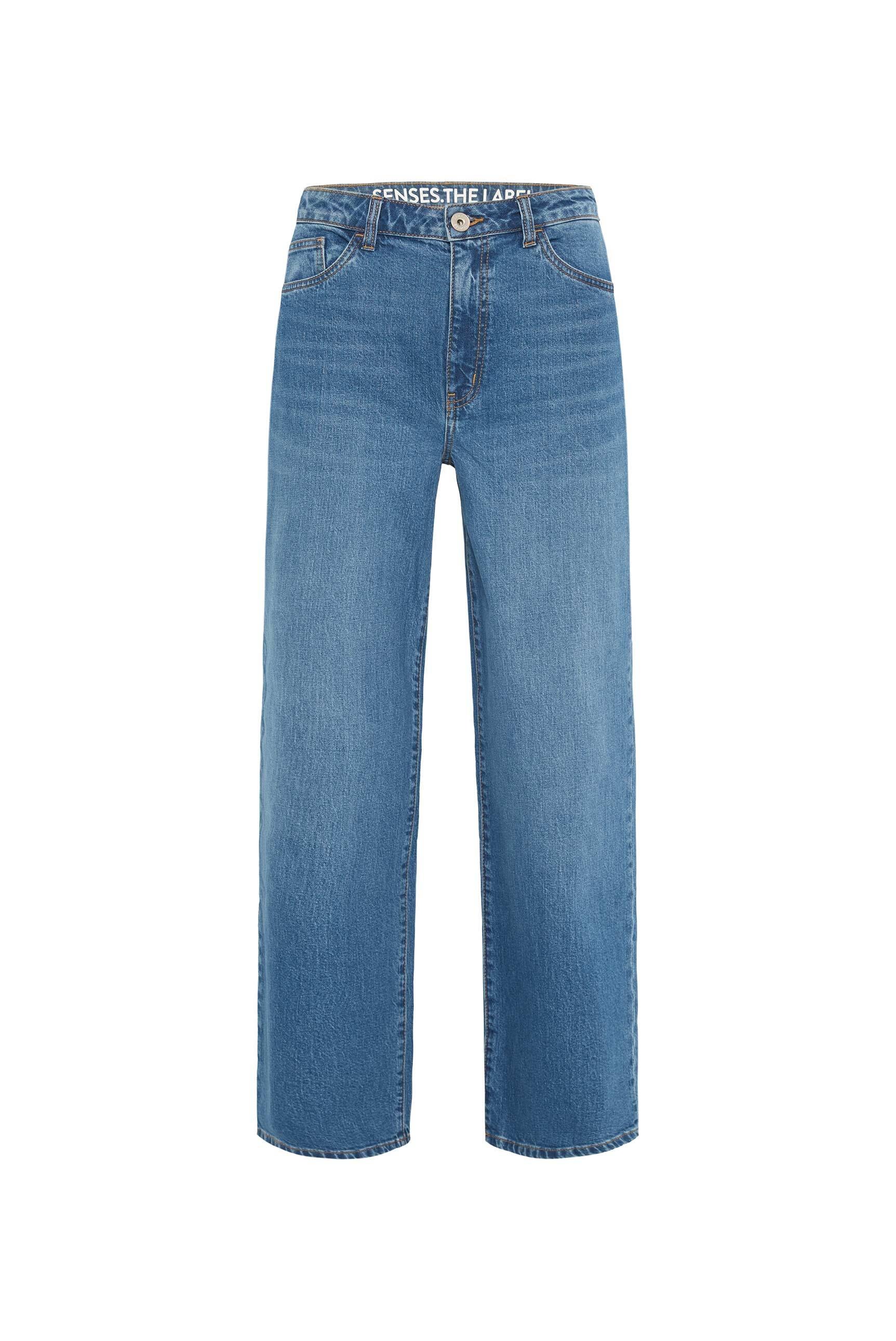 SENSES.THE LABEL Regular-fit-Jeans, mit hoher Leibhöhe