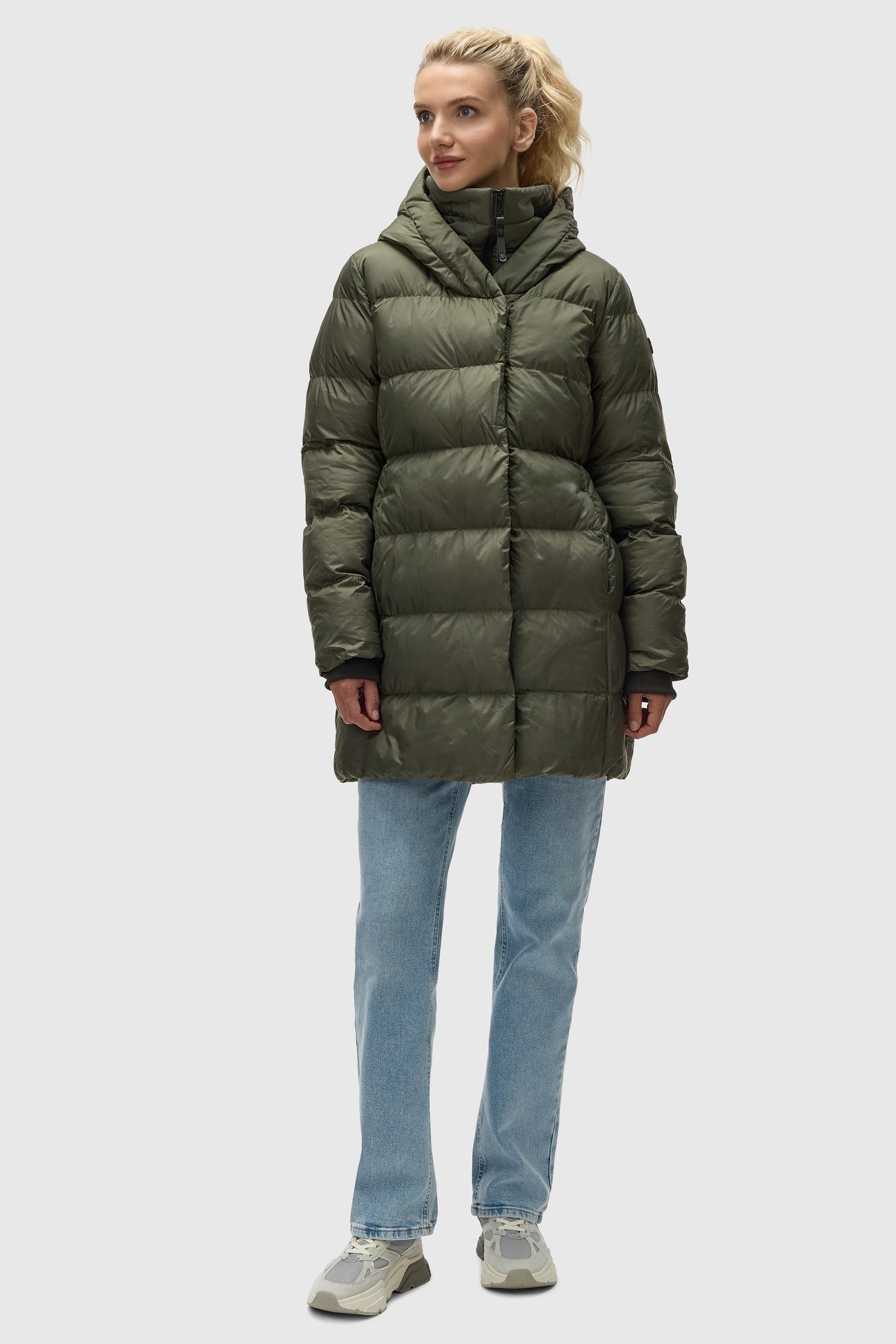 Ragwear Kurzmantel »Niara«, stylischer, gesteppter Wintermantel mit gefütterter Kapuze
