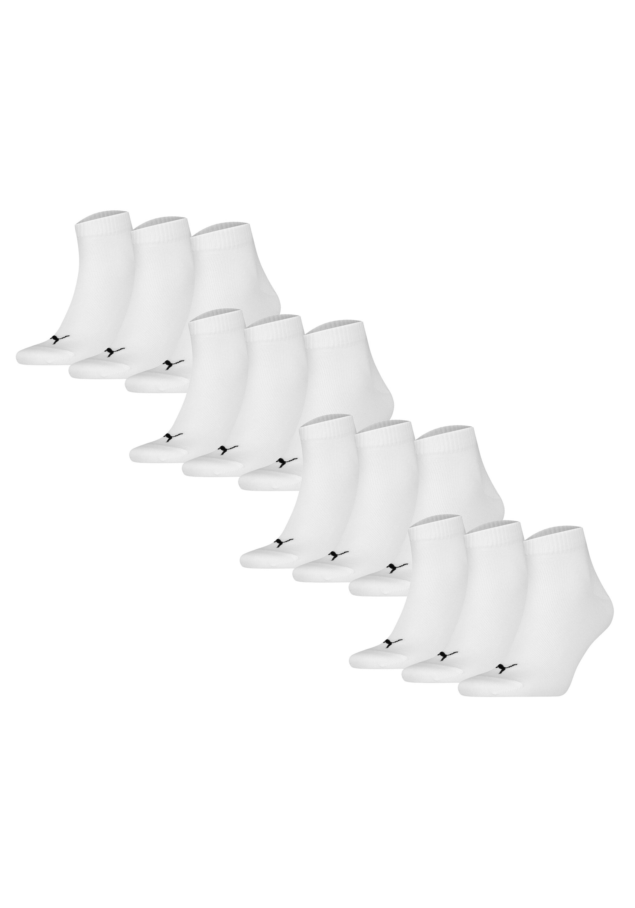 PUMA Herren Kurzsocken "Socken Quarter Plain 12P 12er Pack", Gr. 43, braun, Obermaterial: 68% Baumwolle CO. 18% Polyamid PA. 12% Polyester PES. 2%
