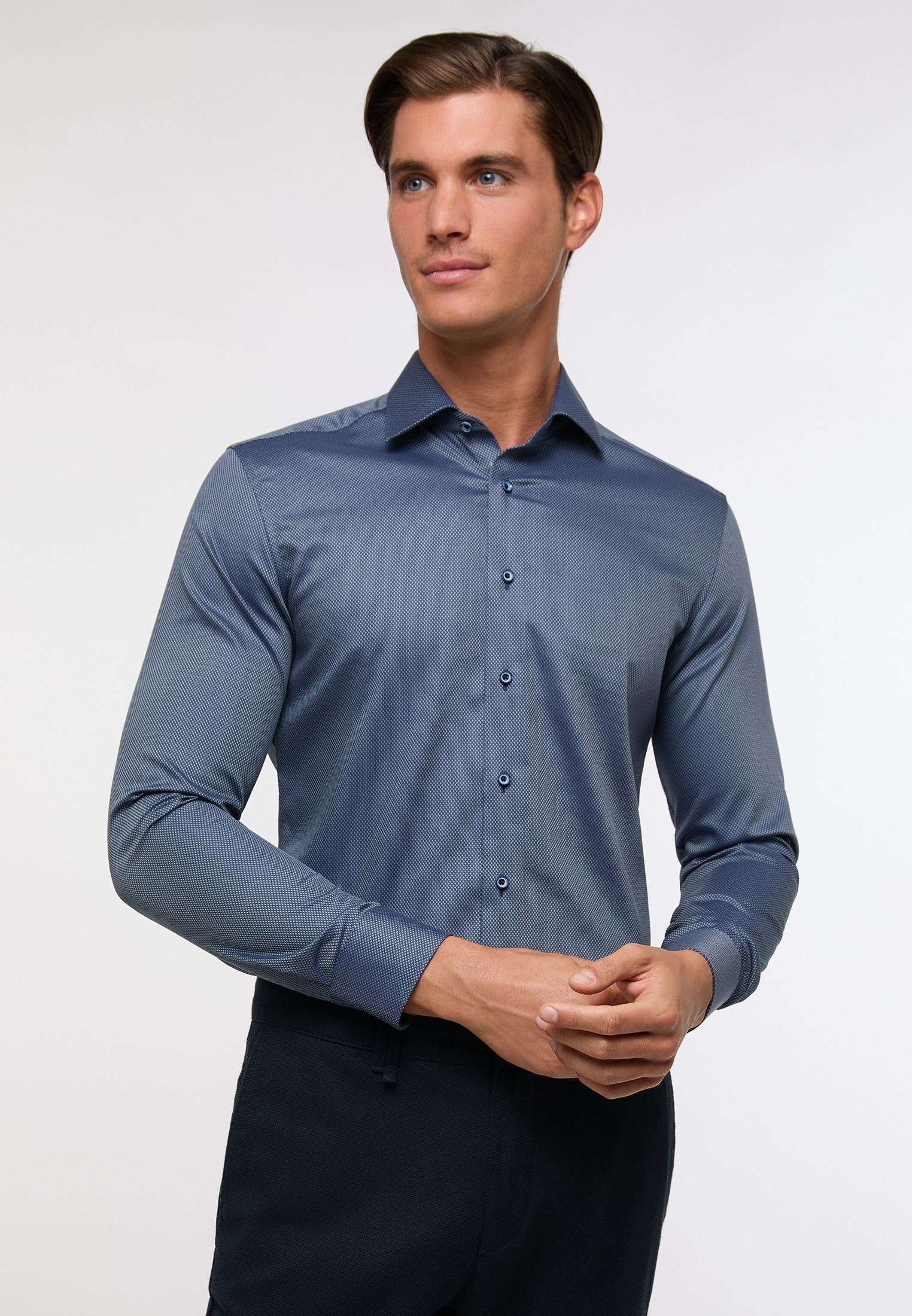 Eterna Langarmhemd »SLIM FIT«