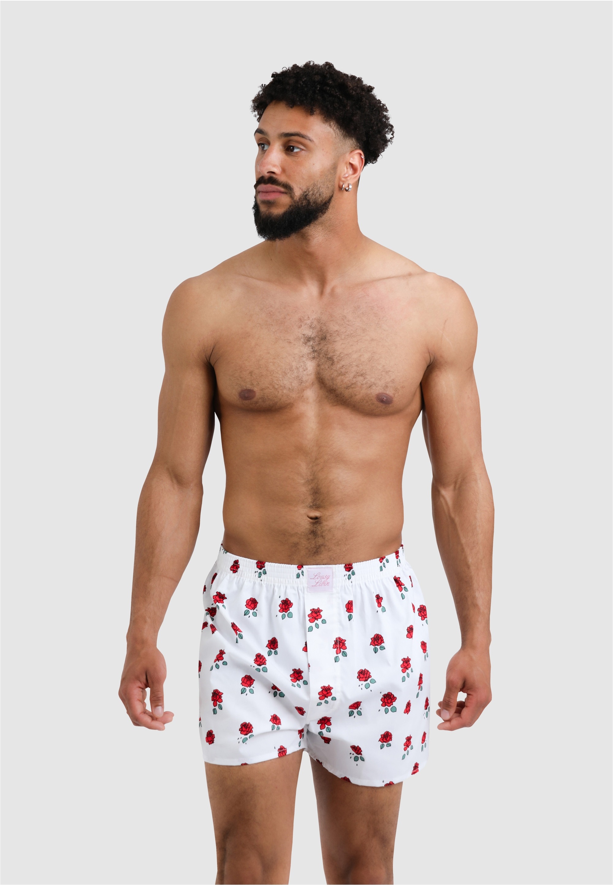 Lousy Livin 2-er Set Boxershorts Weiß & Rot mit Motiv günstig online kaufen