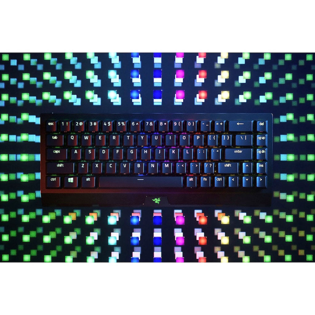 RAZER Gaming-Tastatur »BlackWidow V3 Mini HyperSpeed - Gelb Switch - DE«, (Profil-Speicher-Gaming-Modus)