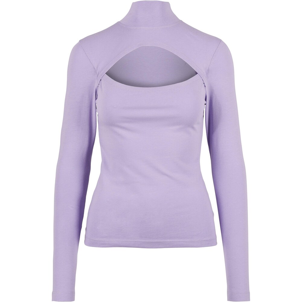 Langarmshirt »Urban Classics Damen Ladies Cut-Out Turtleneck Longsleeve«, (1 tlg.)