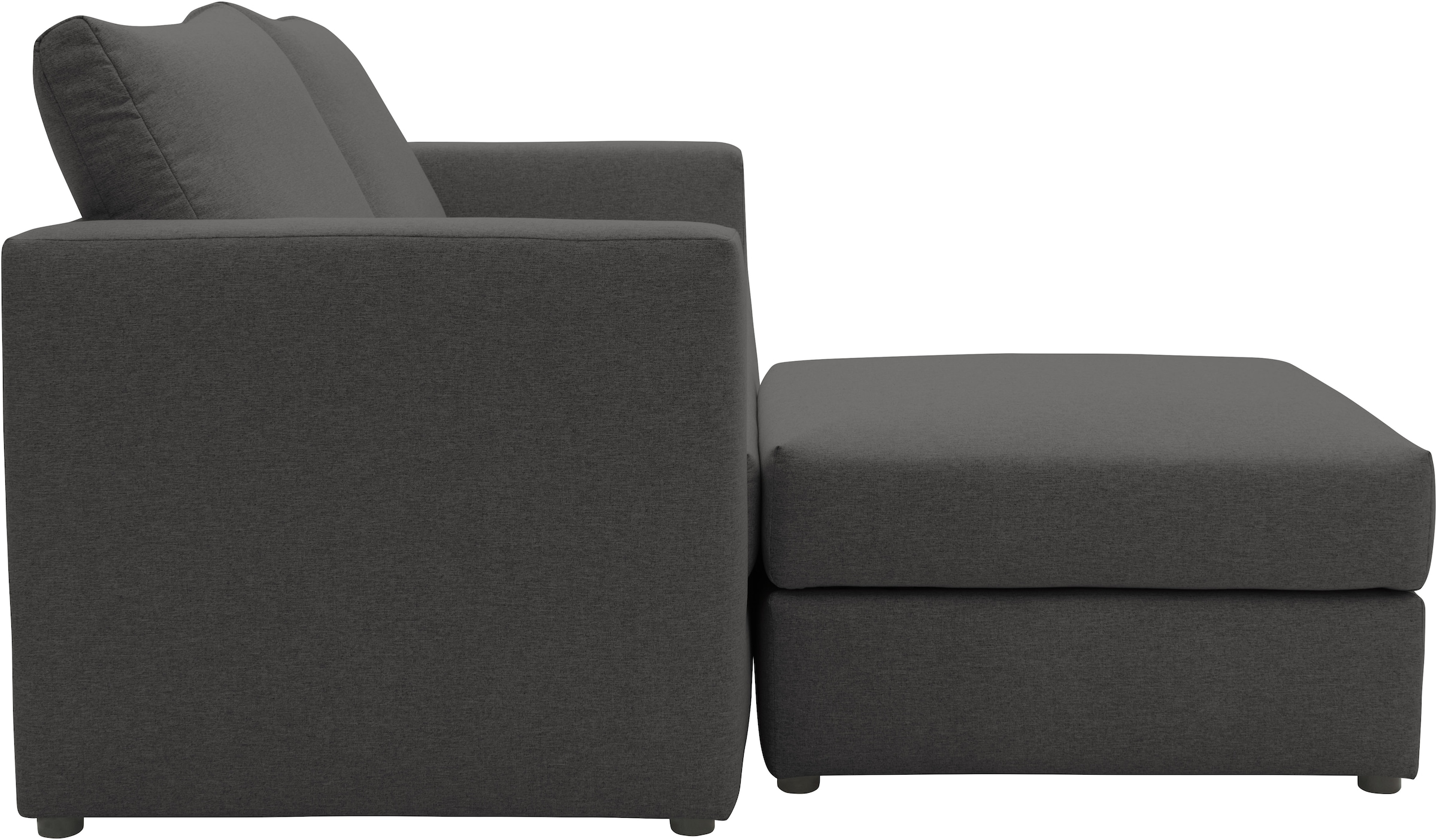 DOMO collection 2-Sitzer »Bibury smartes, modulares Ecksofa aus Sofa & Hocker mit Schlaffunktion« Sitzfläche mit Federkern, inkl. 2 Rückenkissen