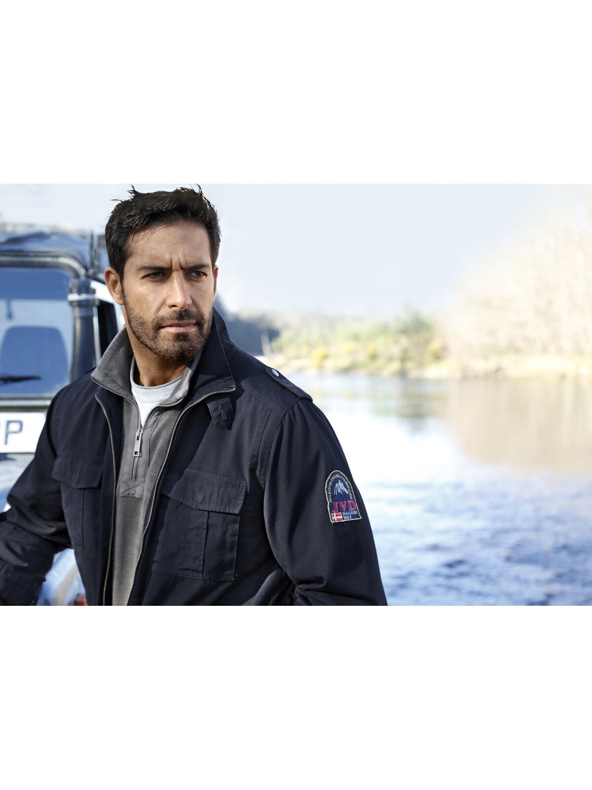 Jan Vanderstorm Fieldjacket »Fieldjacket BROR«, (1 St.), ohne Kapuze, in modischer Used-Optik