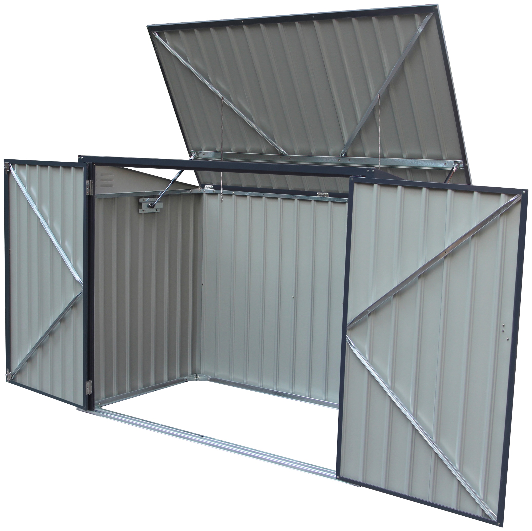 Westmann Mülltonnenbox 5x3 anthrazit B/H/T: ca. 172x131x100 cm günstig online kaufen