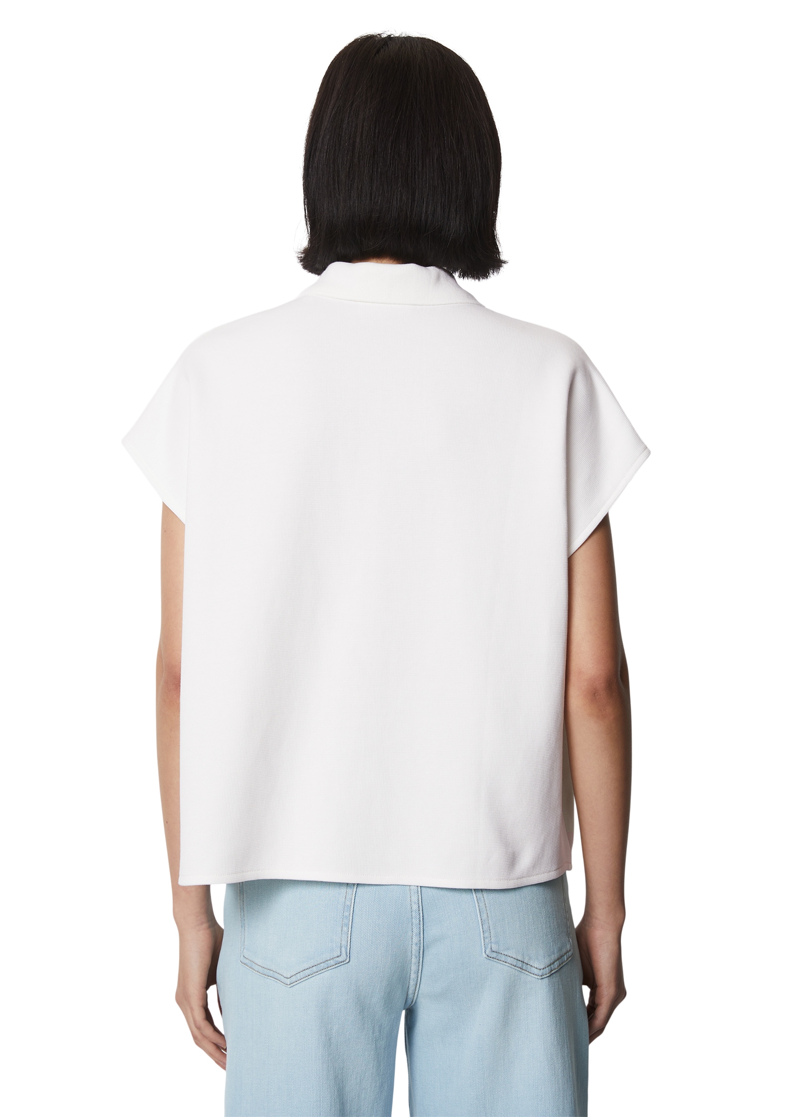 Marc O'Polo DENIM Poloshirt »mit sanfter Struktur«, im cleanen Oversize-Look
