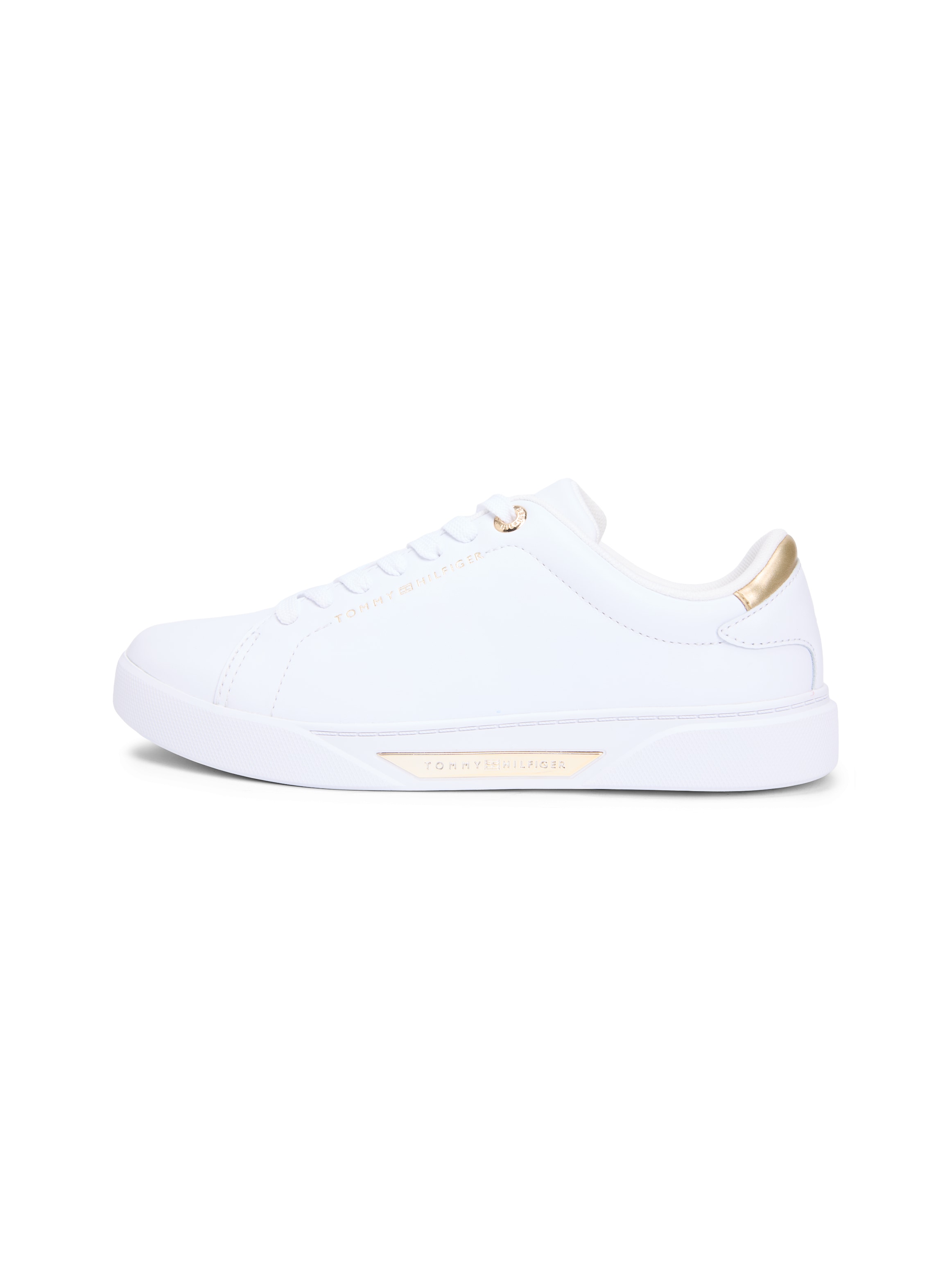 Tommy Hilfiger Plateausneaker »ESSENTIAL CHIC COURT SNEAKER«  , Freizeitschuh, Halbschuh, Schnürschuh, Logo-Applikation im Plateau