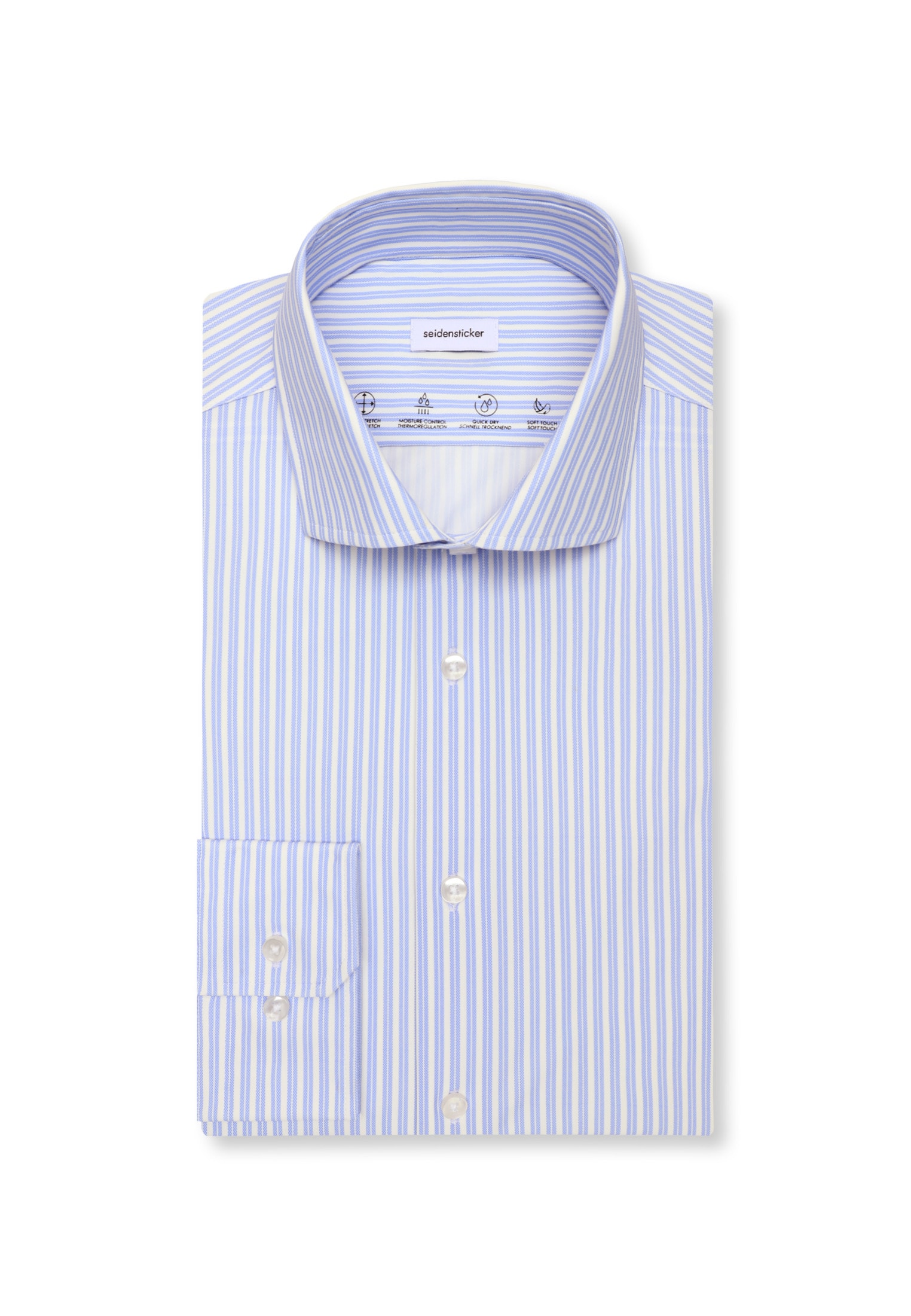 seidensticker Businesshemd »Schwarze Rose« Slim 1/1 Kentkragen Druck