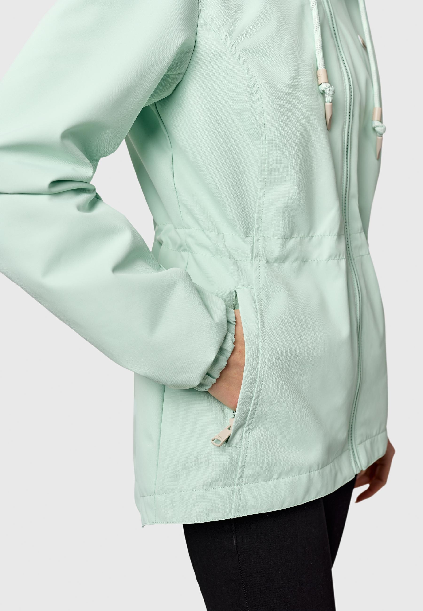 Ragwear Funktionsjacke »Dankka« mit Kapuze Funktionelle Übergangsjacke mit Taillenzugkordel