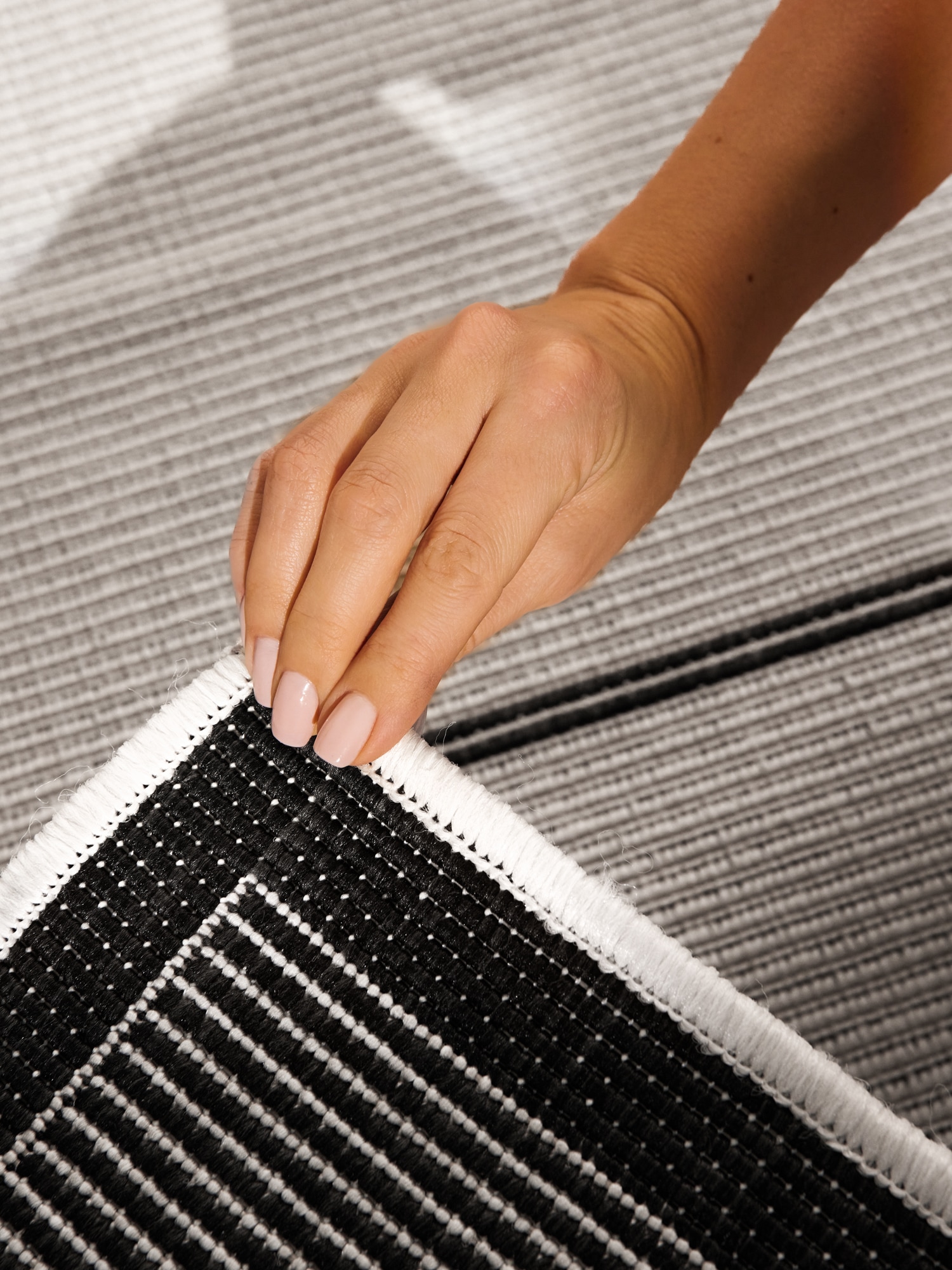 NORTHRUGS Outdoorteppich »Bowen Wendeteppich«, rechteckig, 5 mm Höhe, Läufer, In und Outdoor, Flachgewebe, wetterfest, pflegeleicht, robust