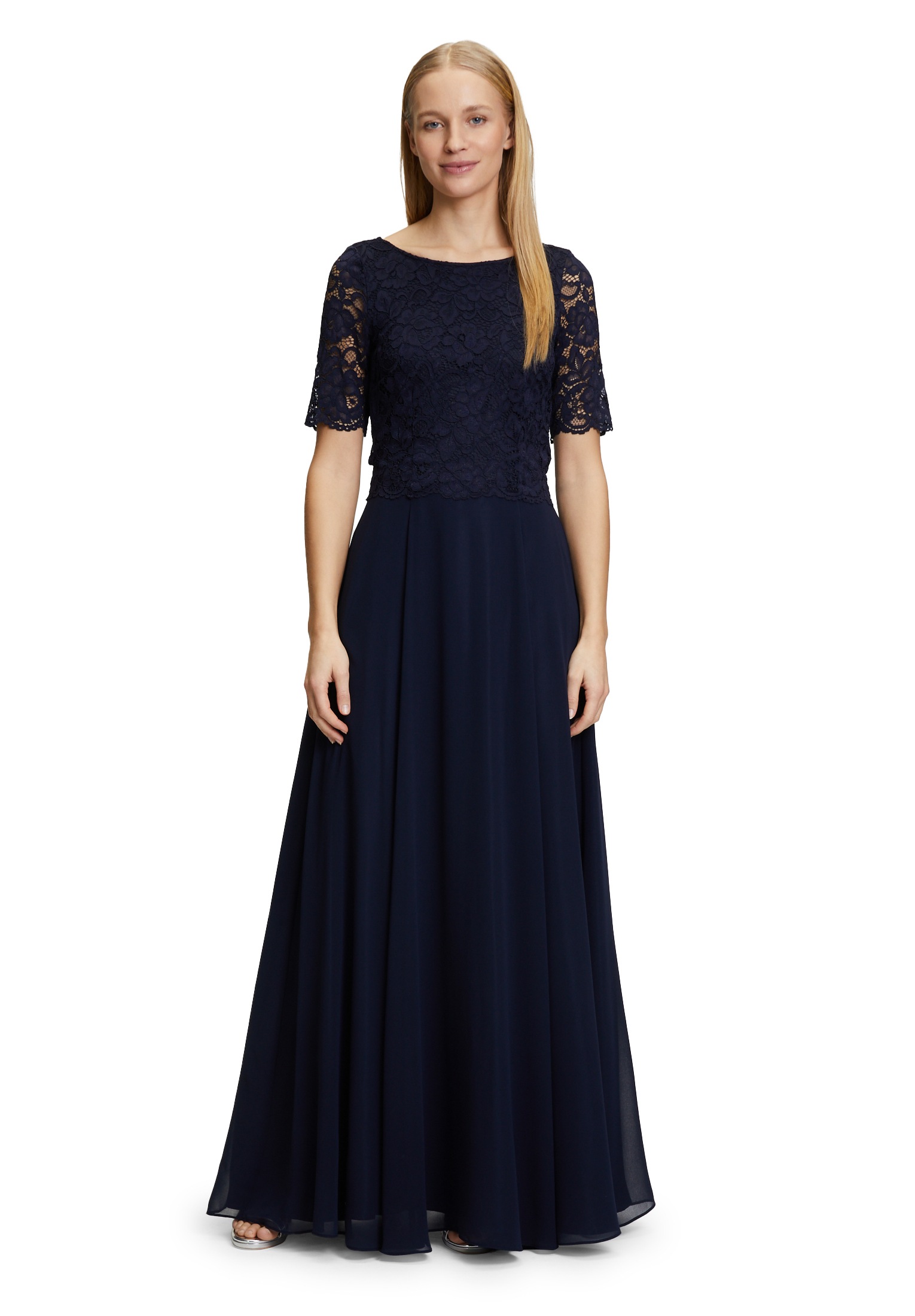 Vera Mont Abendkleid "Damen Abendkleid mit Spitze" Ohne Tasche Spitze günstig online kaufen