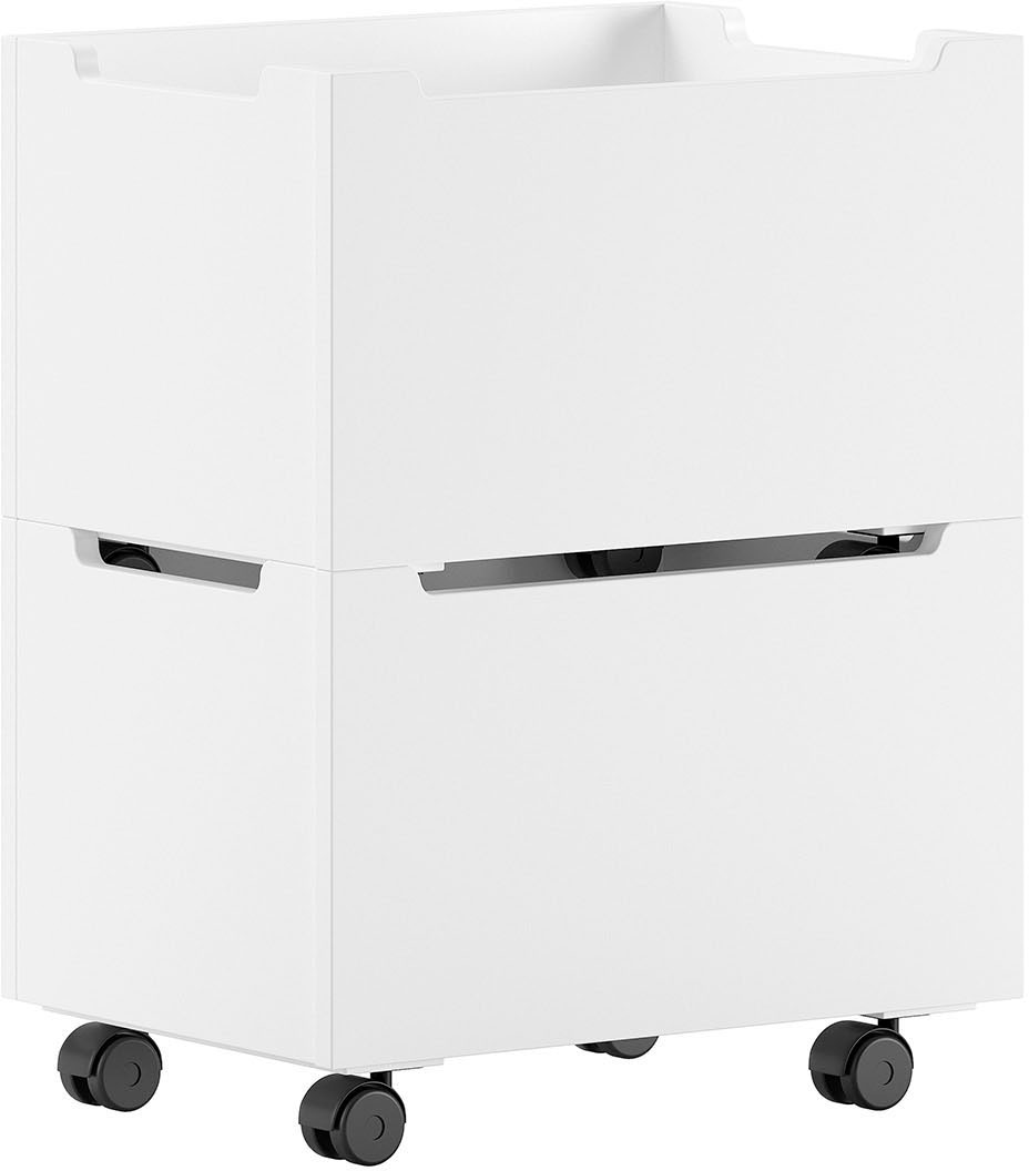 Vipack Container »auf Rollen (2-er Set), aus hochwertigem Massivholz, 2 Ausführungen« das Innenmaß von ca.: B: 52xH: 30,5xT: 36cm bietet viel Stauraum,  universell und durch die Rollen flexibel in Räumen einsetzbar