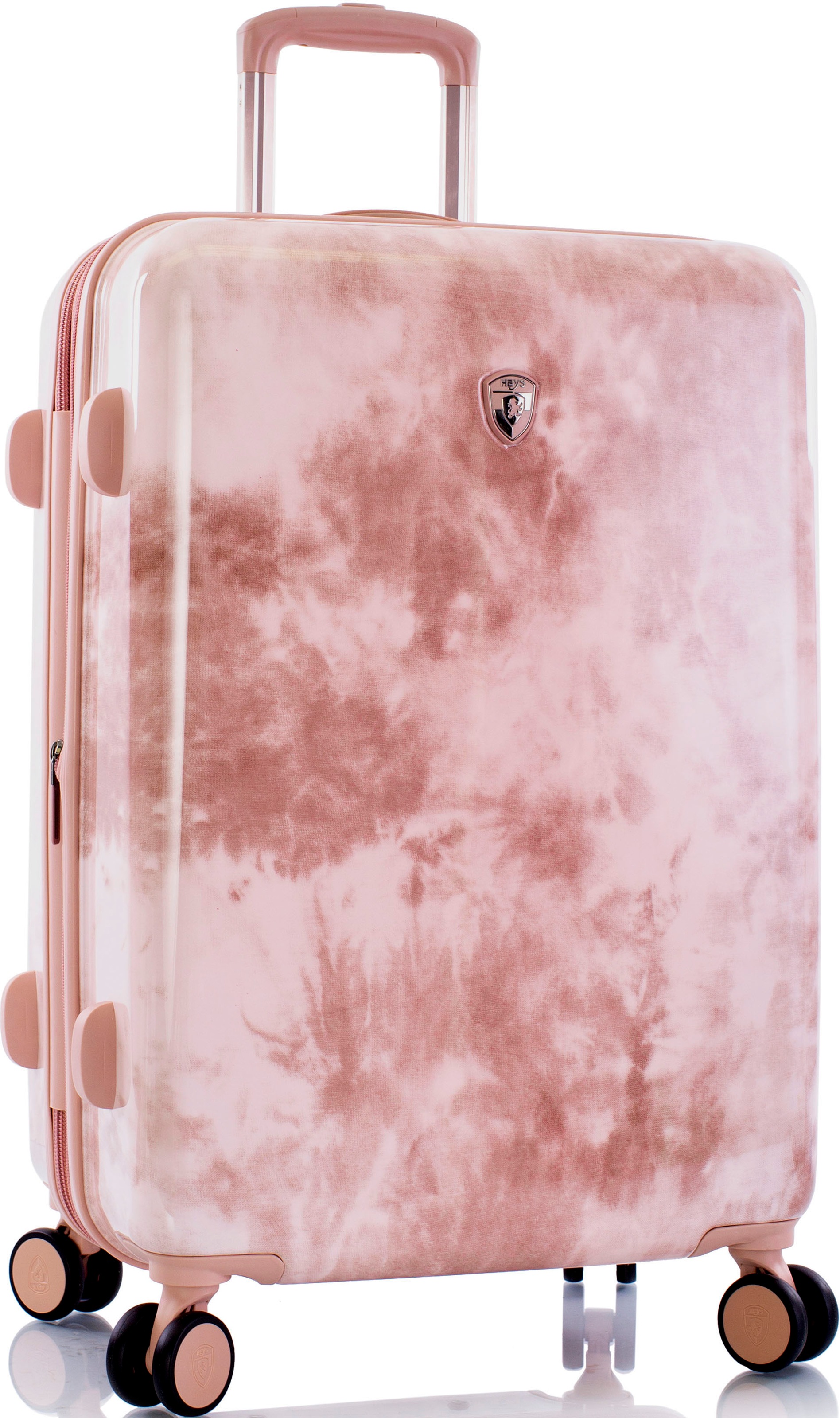 Heys Hartschalen-Trolley "Tie-Dye Pink, 66 Cm" 82 L 4 Rollen Heys X Joachim Llambi Reisegepäck Tsa Schloss Volumenerweiterung