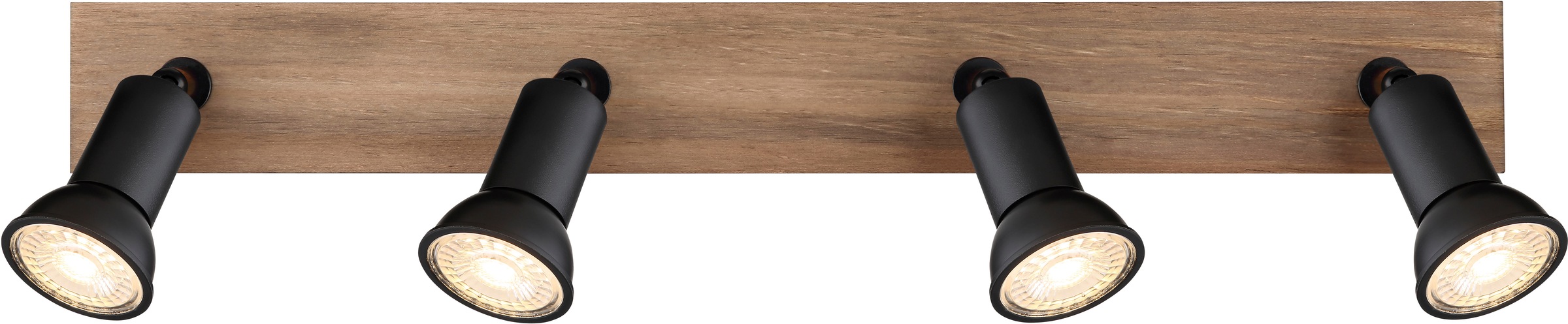 GLOBO LIGHTING Deckenspot »DREW« GU10 1 Stk. Strahler Holz/Schwarz, GU10