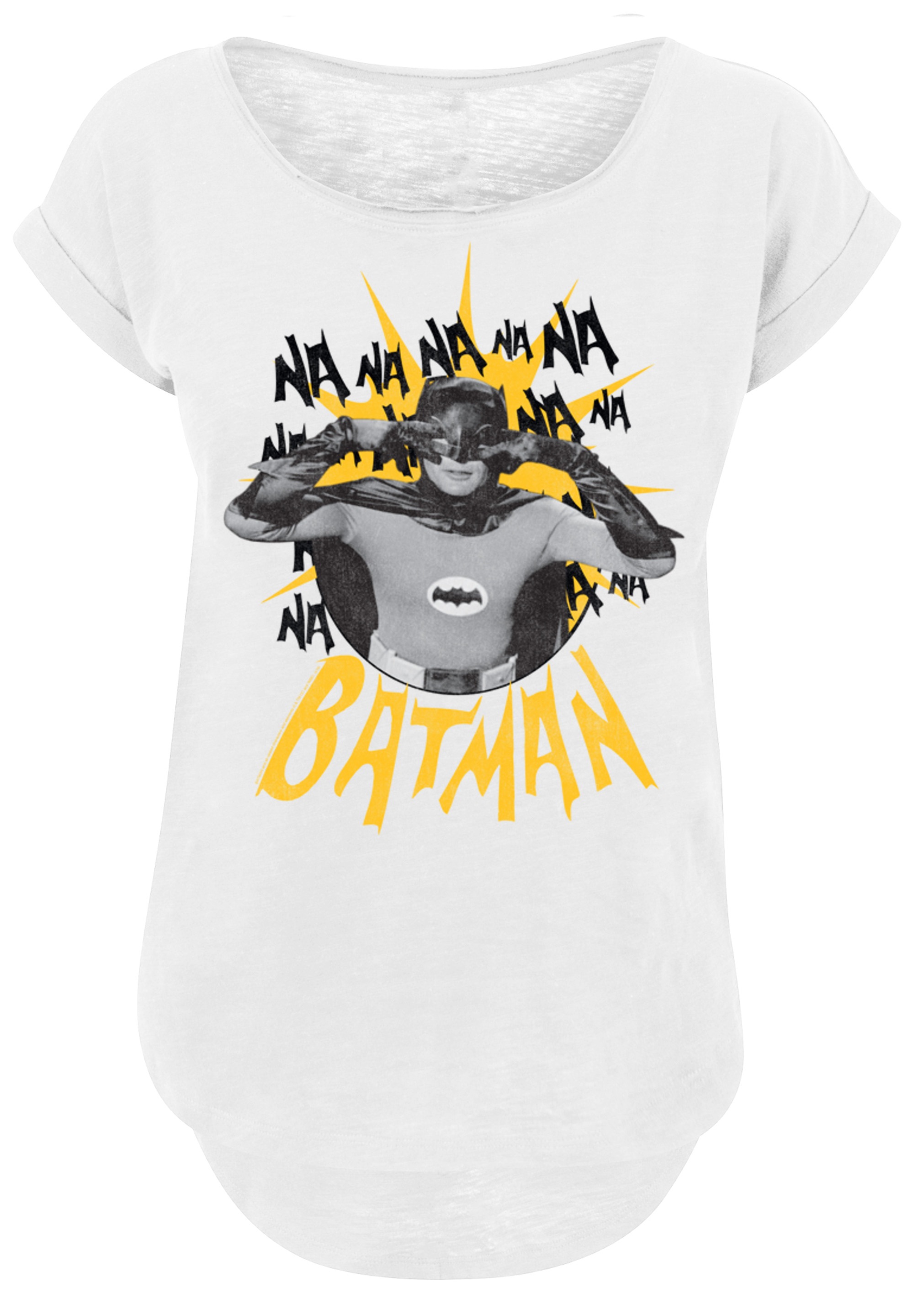 F4NT4STIC T-Shirt »Long Cut T-Shirt 'Batman TV Serie Nananana'«, Damen,Premium Merch,Lang,Longshirt,Bedruckt