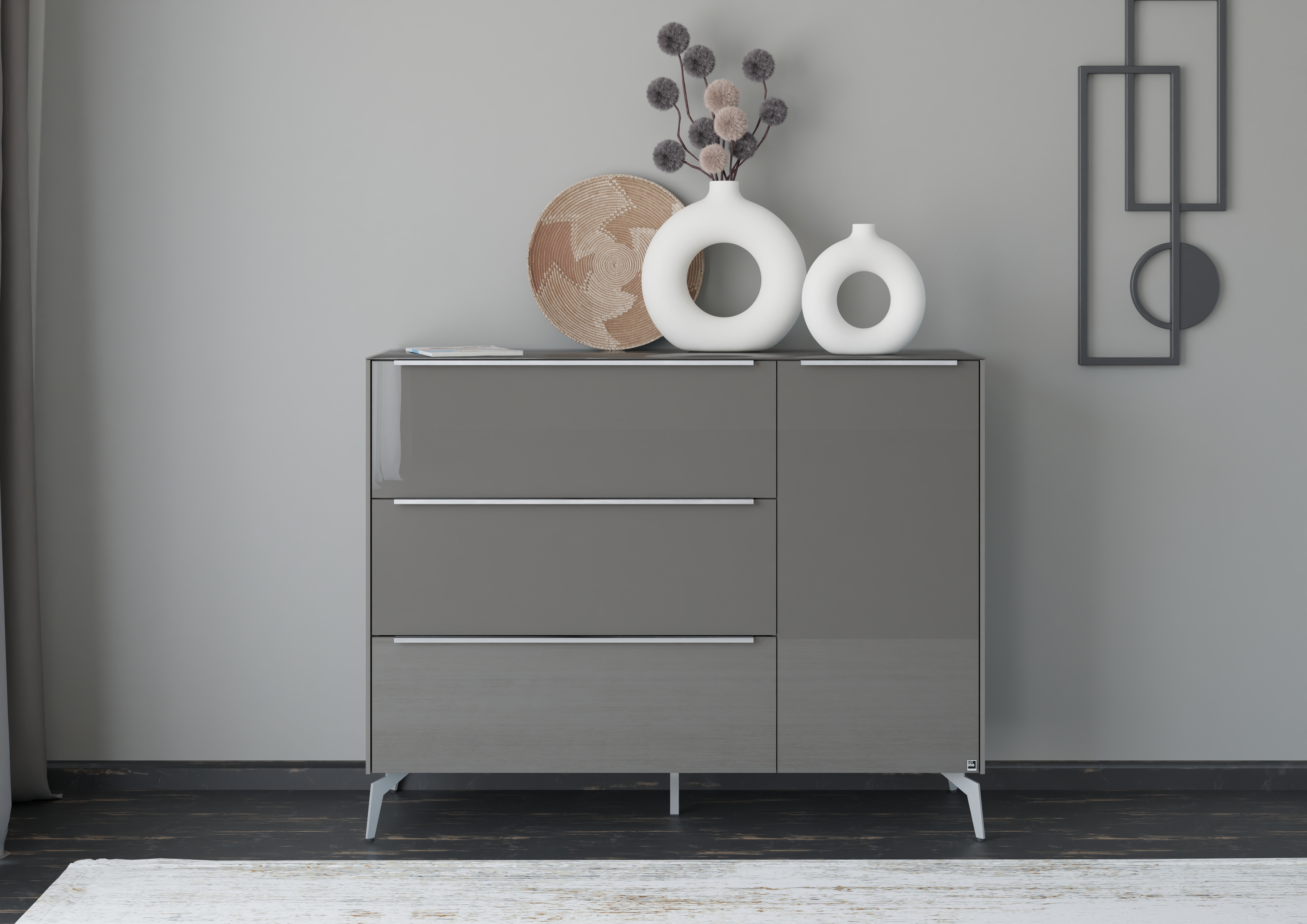 set one by Musterring Sideboard "Reno" 1 Stk. tlg. Mit Winkelfuß in diversen Farben, 109 cm Höhe & Farbauswahl