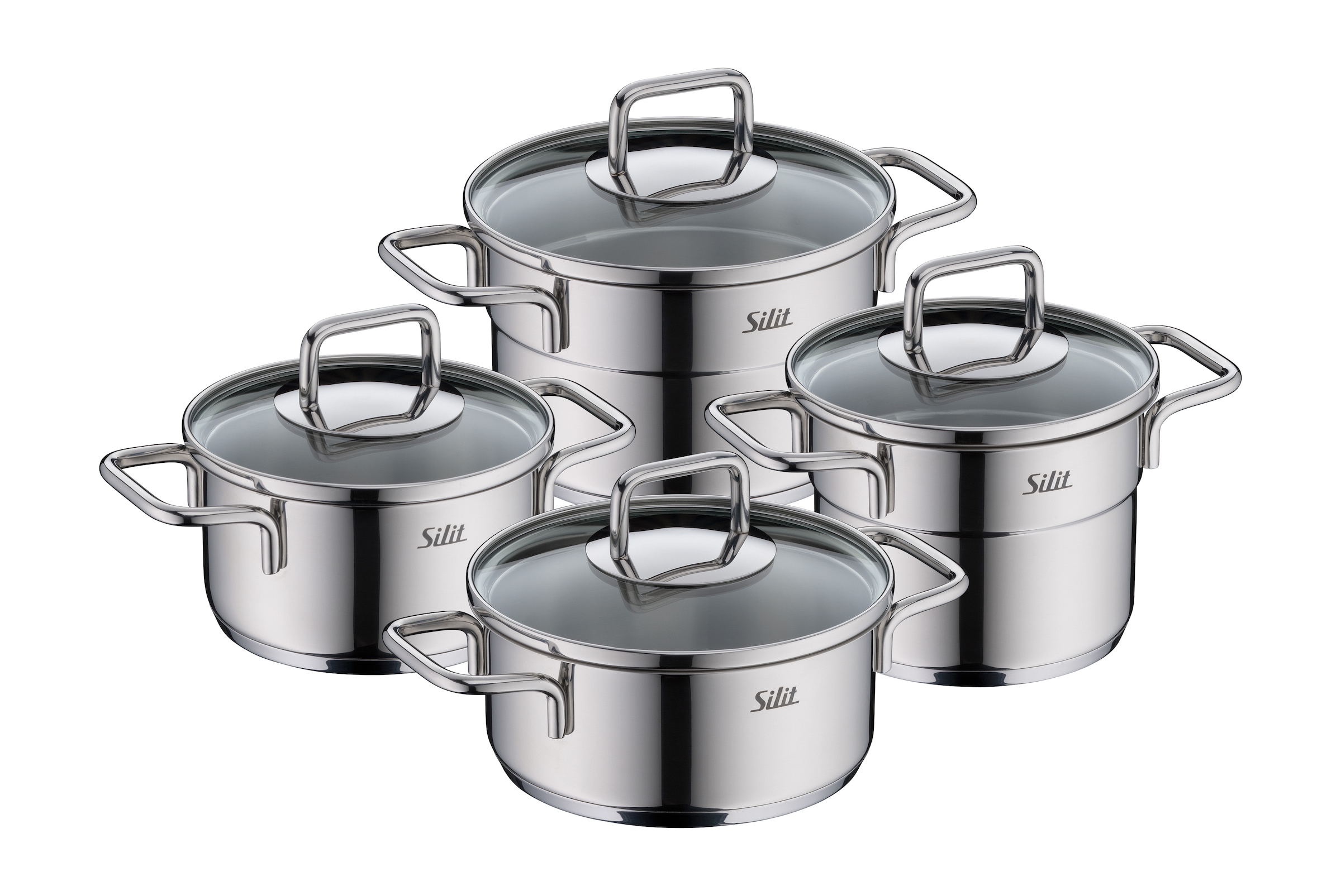 Silit Topf-Set "Extra Cook Mini, Kochgeschirr-Set Induktion mit Glasdeckeln günstig online kaufen