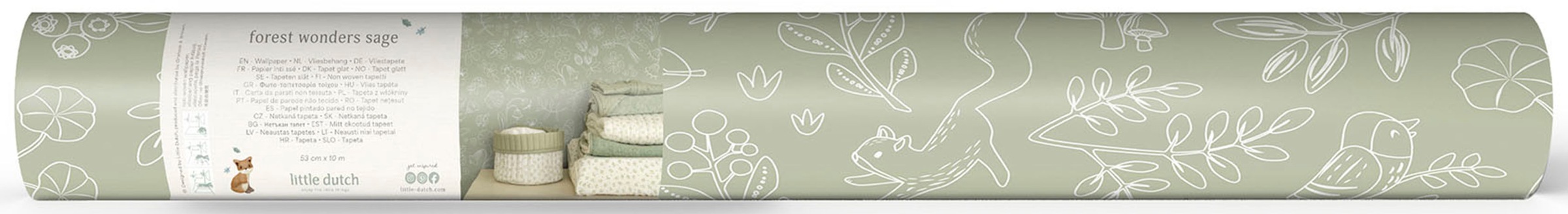 LITTLE DUTCH Vliestapete »Forest Wonders« grafisch glatt Design Tapeten