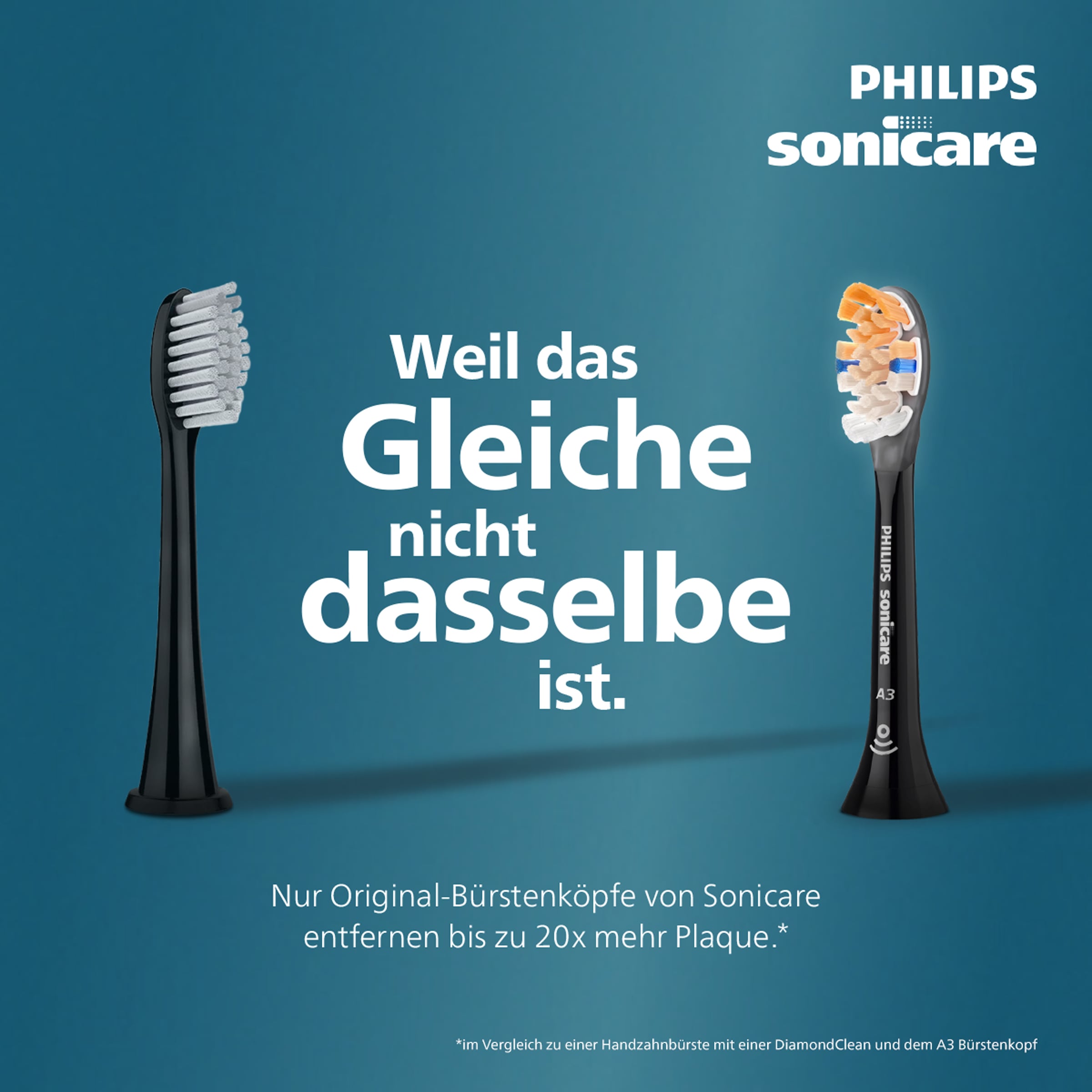 Philips Sonicare Aufsteckbürsten »S Sensitive« für empfindliche Zähne und Zahnfleisch, für jedes Sonicare Handstück