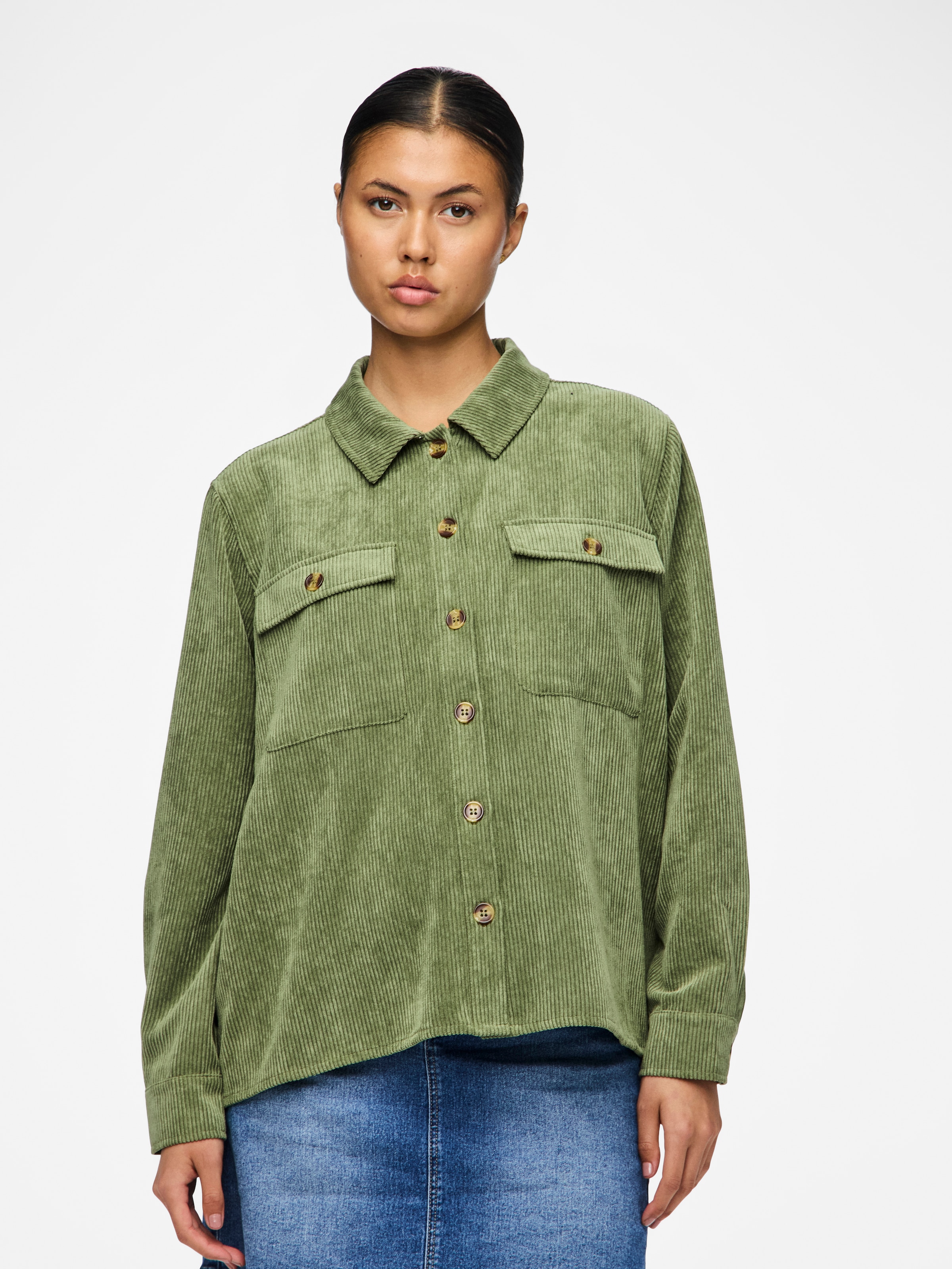 pieces Hemdbluse "PCEFFI LS SHIRT WVN NOOS" günstig online kaufen