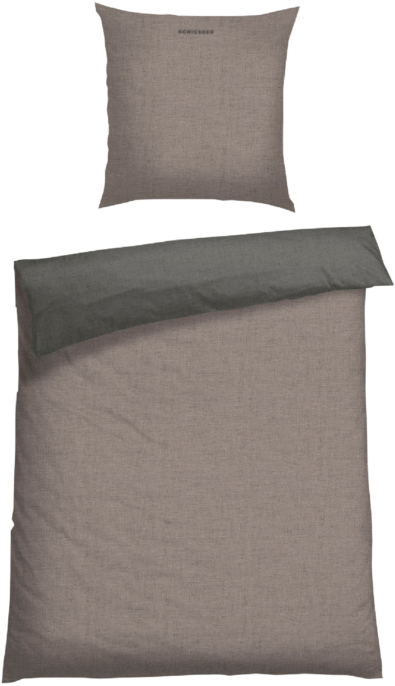 Schiesser "Doubleface aus weicher Baumwolle mit edlem Melangeeffekt" 2 Stk. günstig online kaufen