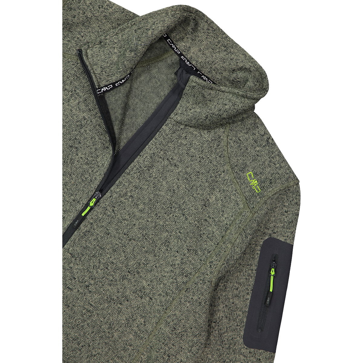 CMP Strickfleecejacke »MAN JACKET« ohne Kapuze hochschließender Kragen, mit zwei Eingrifftaschen, atmungsaktiv