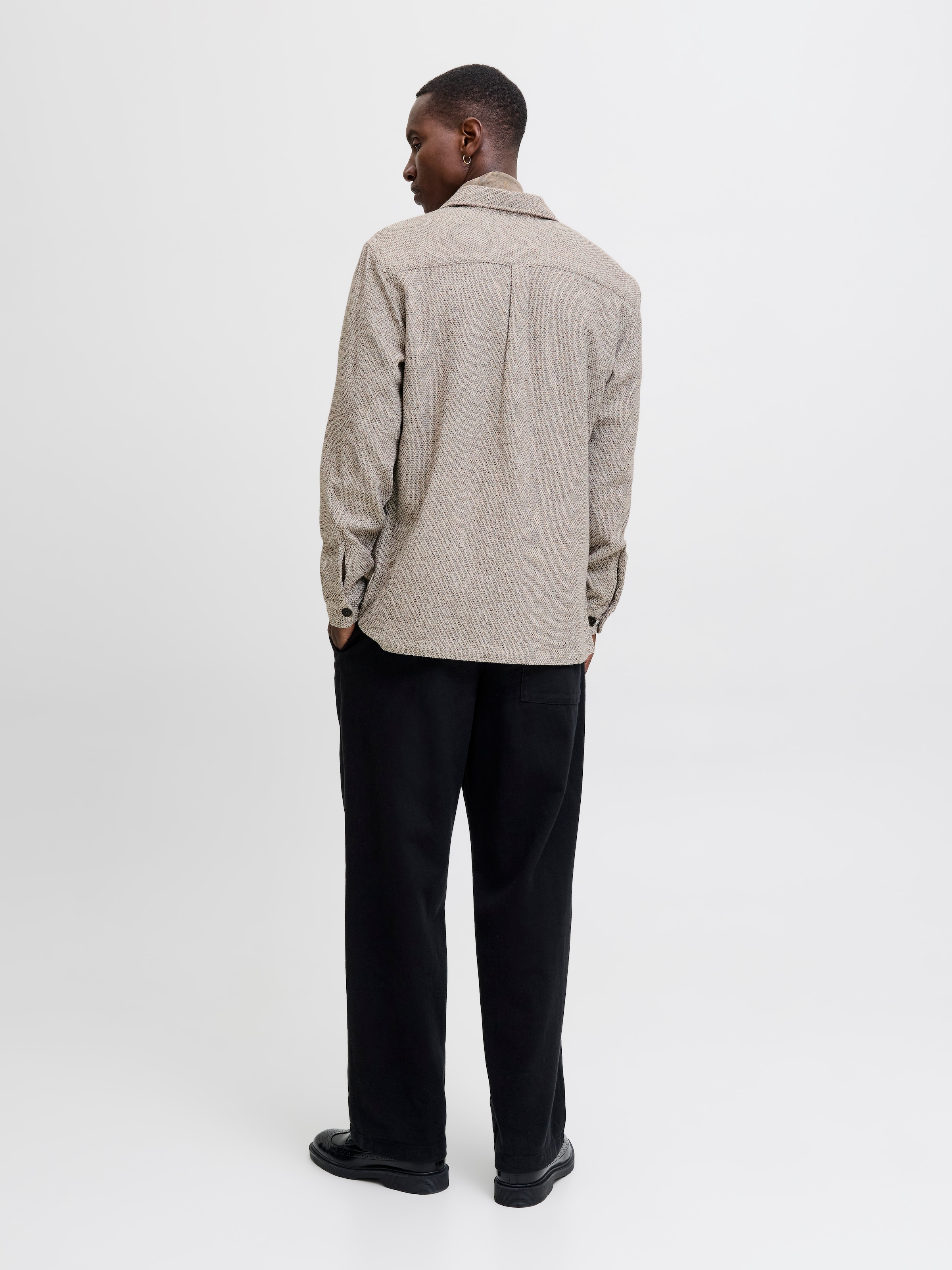 Jack & Jones Langarmhemd »JPRRAYLE MELANGE SOLID L/S OVERSHIRT SN«