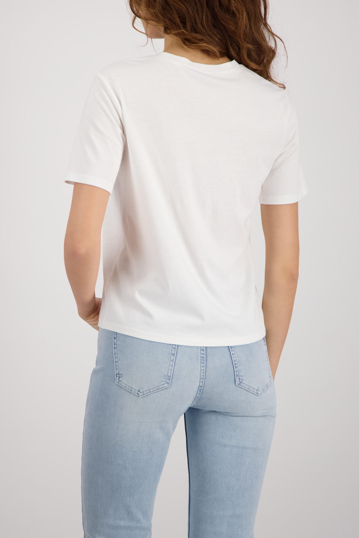 T-Shirt MONARI "Shirt Coffee to go", Damen, Gr. 40, off, weiß, Web, Obermaterial: 50% Baumwolle, 50% Modal, unifarben, regular fit normal, Rundhals, eingesetzt abgesteppte Kante, Shirts T-Shirt, Regular fit mit Print 4