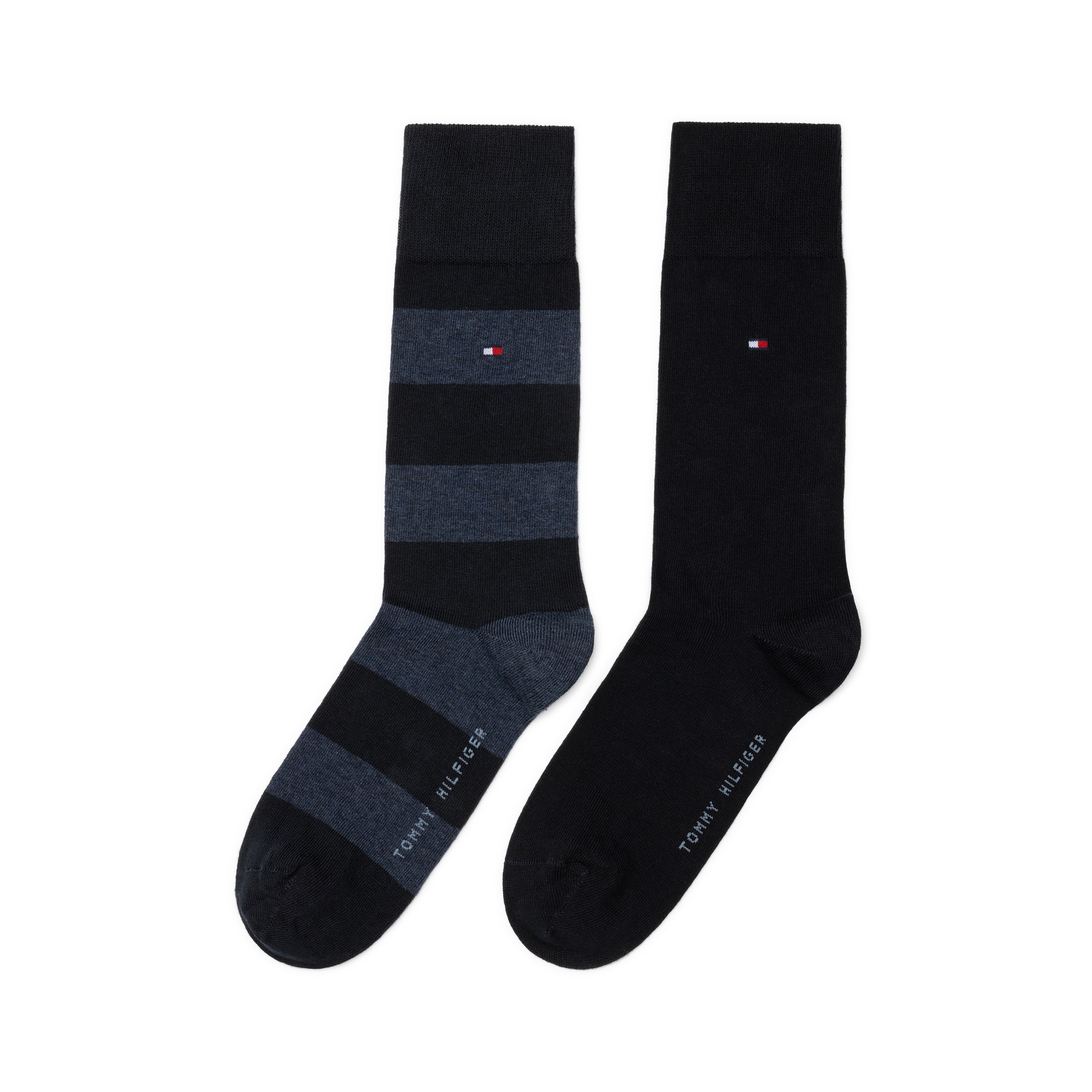 Tommy Hilfiger Socken »TH MEN RUGBY SOCK 2P« 2 Paar, 2 Paar tlg. mit Rippenstrickbündchen, atmungsaktiv