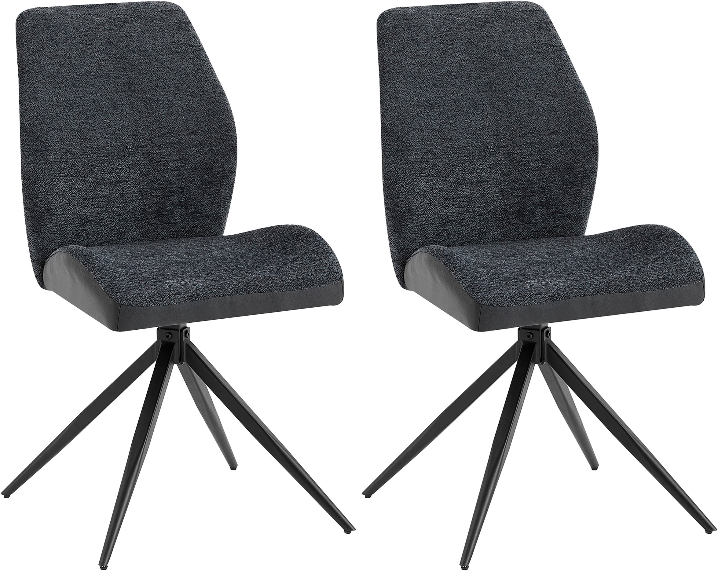 byLIVING Esszimmerstuhl "Snap 2er-Set" (Set) 2 Stk.mit 360 Grad Drehfunktio günstig online kaufen
