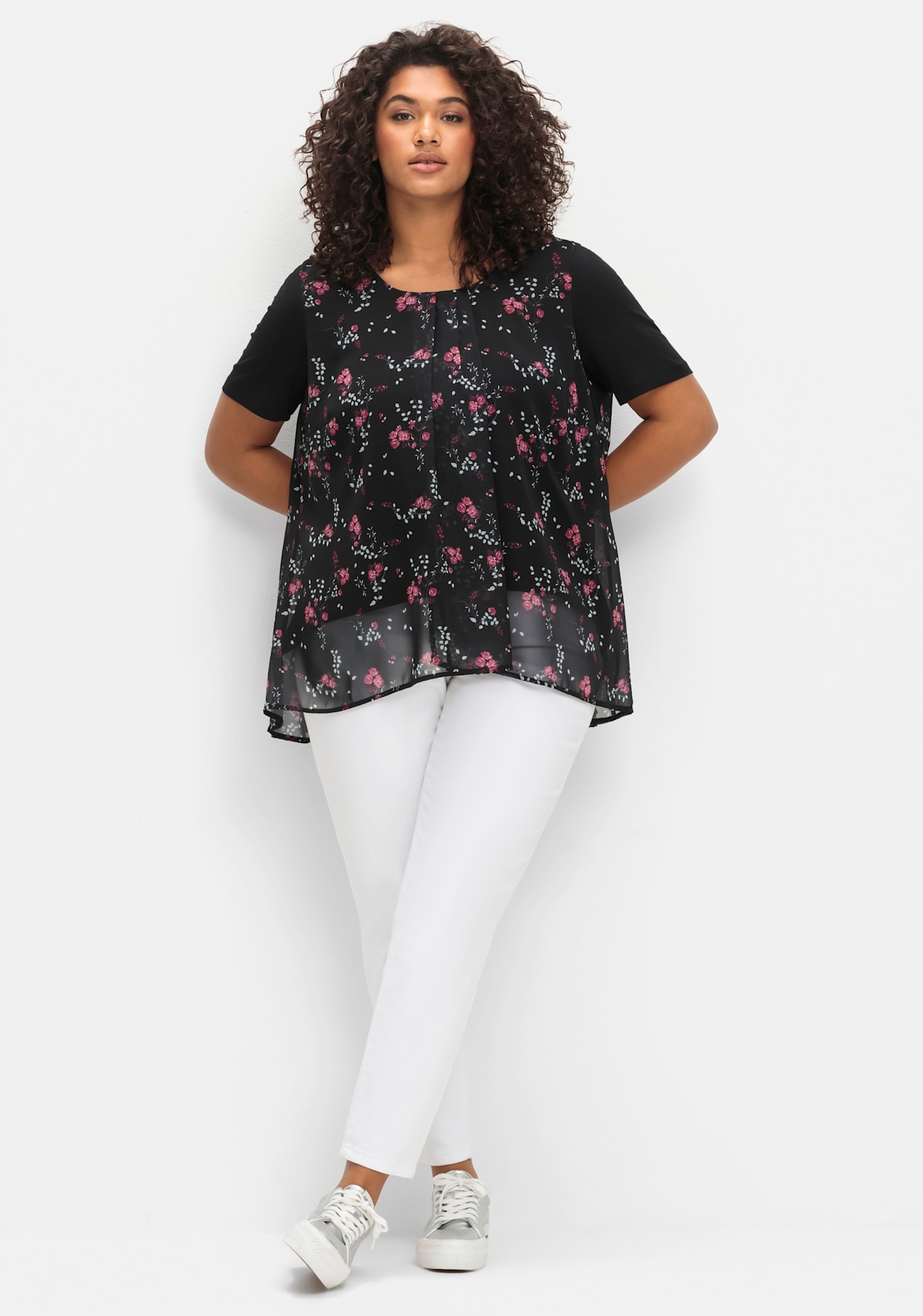Sheego Blusenshirt »Blusenshirt«, (1 tlg.)