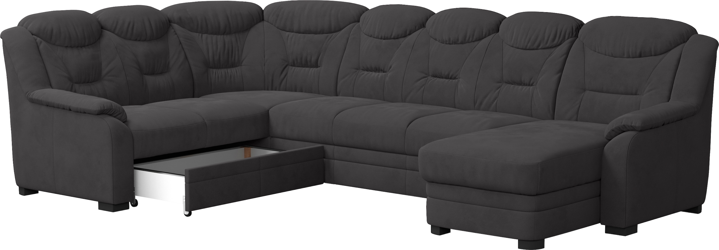 COTTA Wohnlandschaft »Marcus U-Form«, Bequeme Wohnlandschaft in klassischem Design mit hoher Rückenlehne