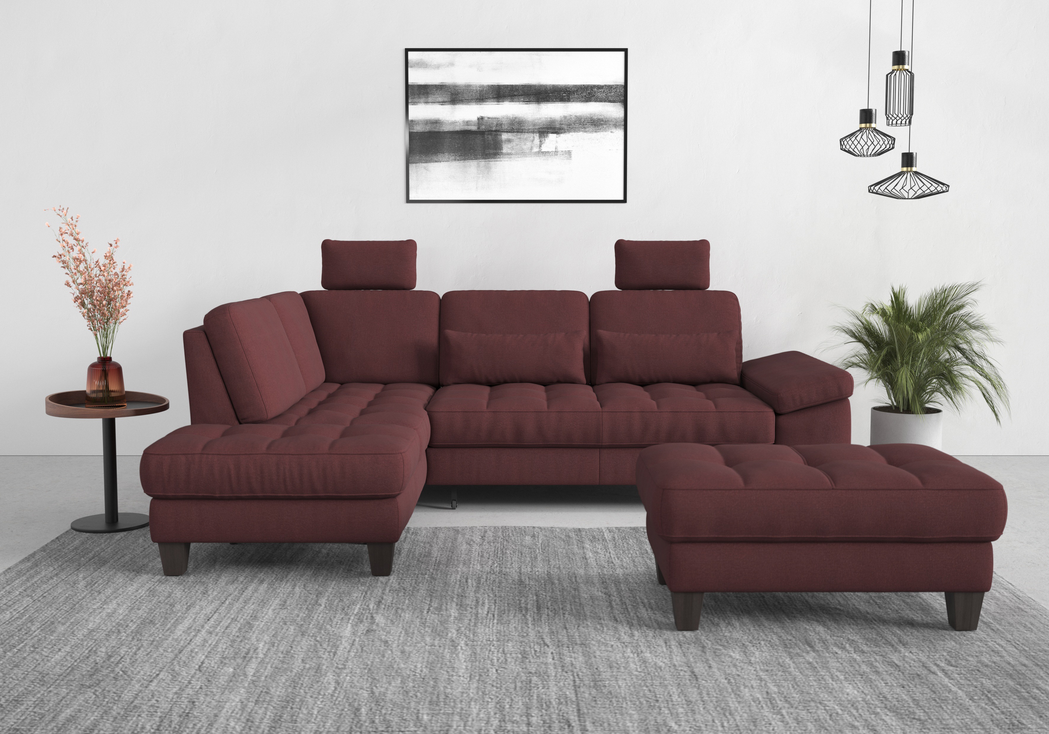 Thumbnail - sit&more Ecksofa "Westham L-Form", mit Ottomane, mit oder ohne Bettfunktion, Bettkasten, Verstellung