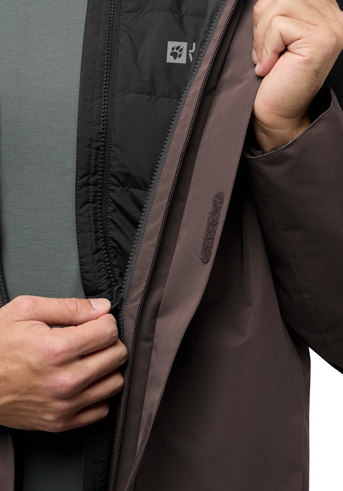 Jack Wolfskin 3-in-1-Funktionsjacke »ROMBERG 3IN1 JKT M«, mit Kapuze