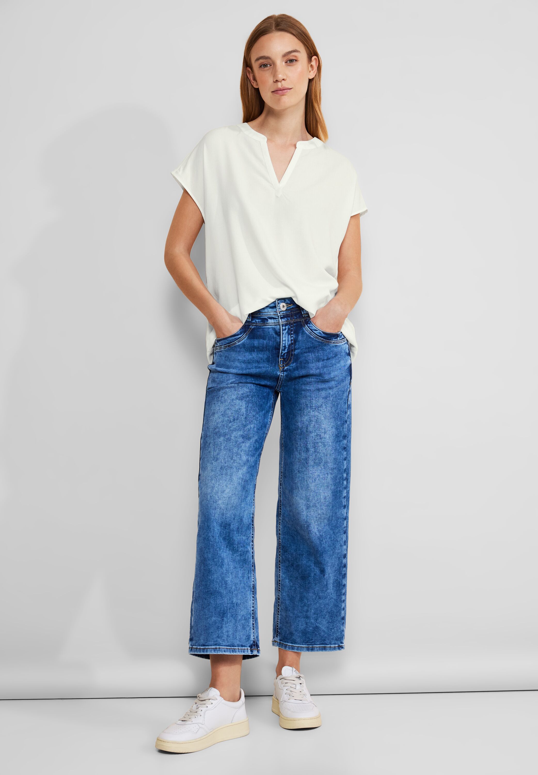 Thumbnail - STREET ONE Shirtbluse, aus softer Viskose