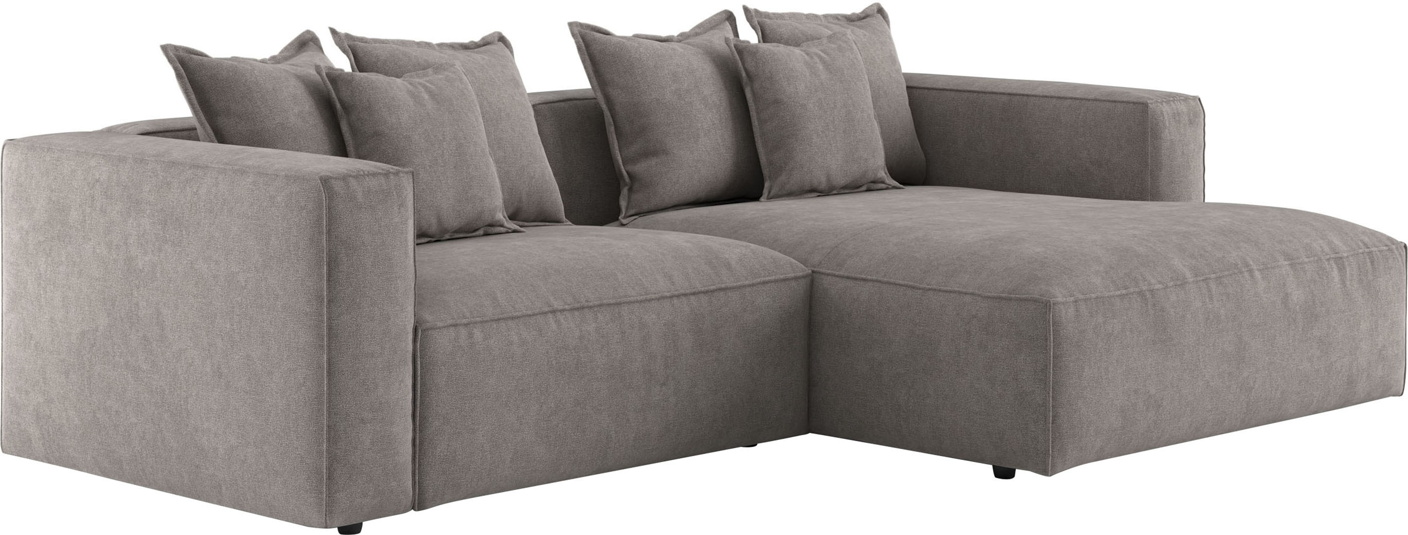 Thumbnail - INOSIGN Ecksofa "Cowboy L-Form", mit 6 Kissen, kubisches Sofa