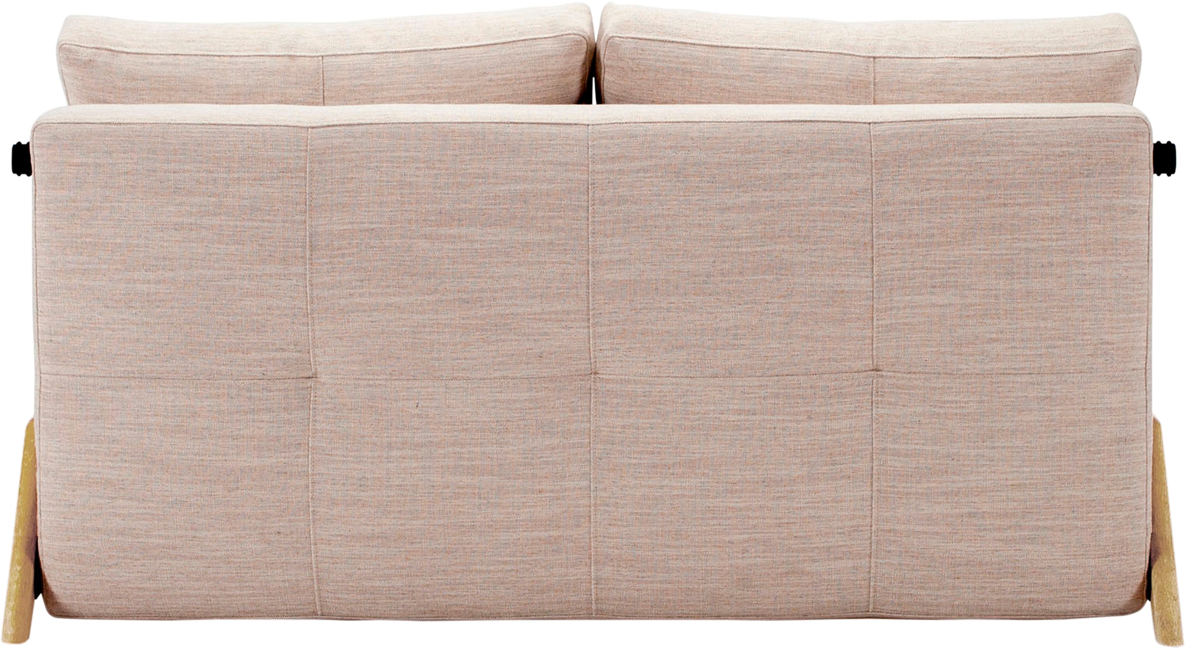 Kompaktes mit BAUR bestellen LIVING ™ Klappsofa Schlafsofa Füßen Eiche | »Cubed«, INNOVATION aus