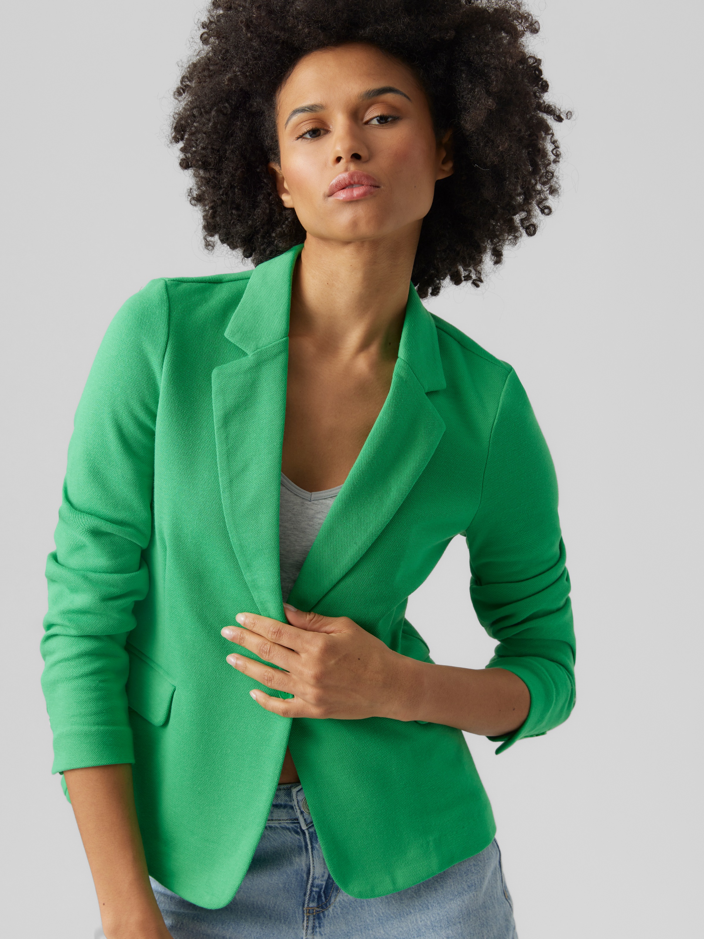Vero Moda Jerseyblazer "VMJULIA LS BLAZER JRS NOOS", mit Knopfleiste günstig online kaufen
