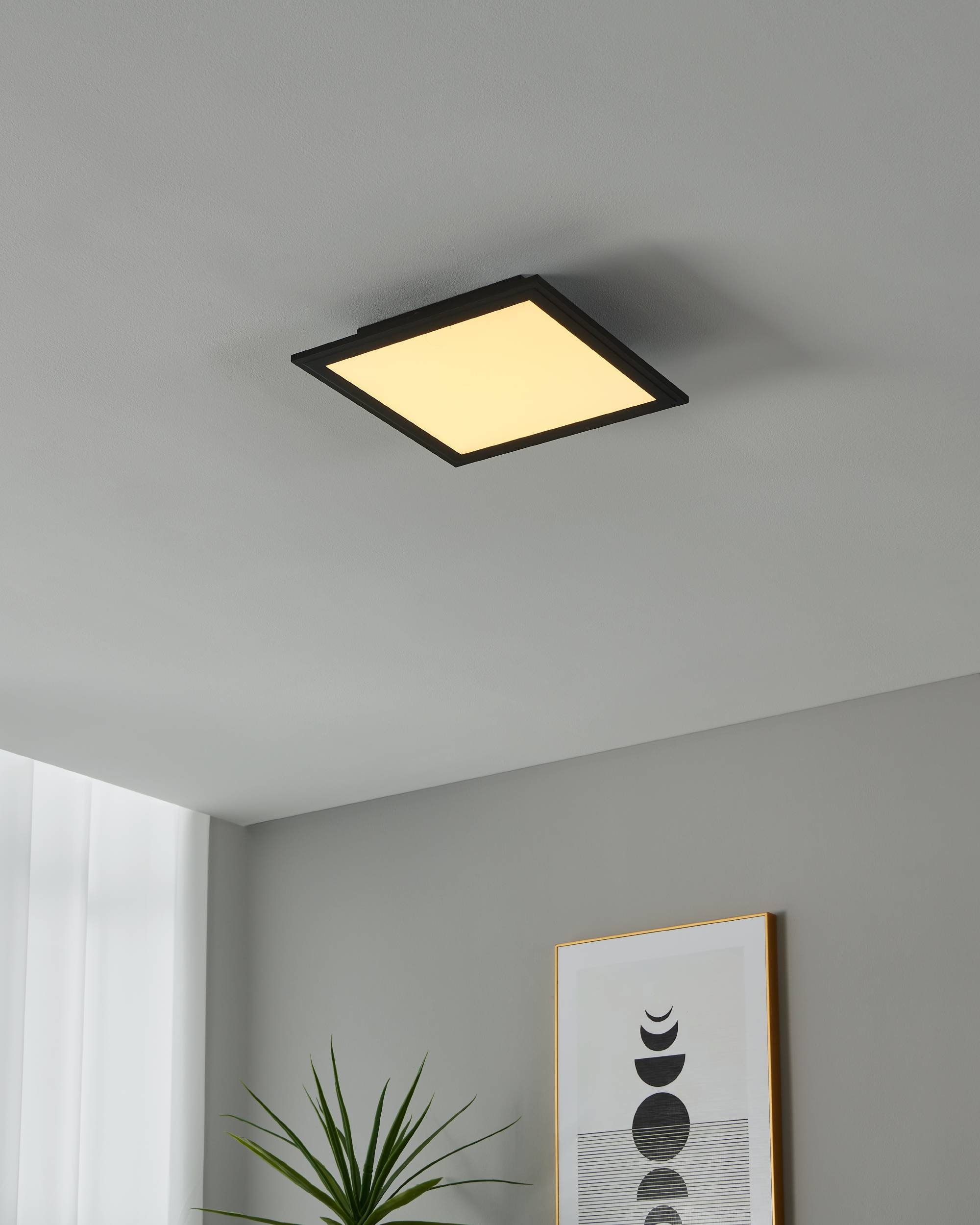 EGLO LED-Deckenleuchte »SALOBRENA-Z«,  in schwarz aus Alu / inkl. LED fest integriert - 15,3 Watt