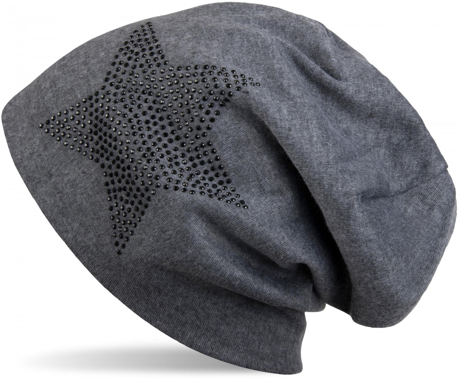 styleBREAKER Beanie "Warme Beanie Mütze mit Strass Stern" 1 Stk.