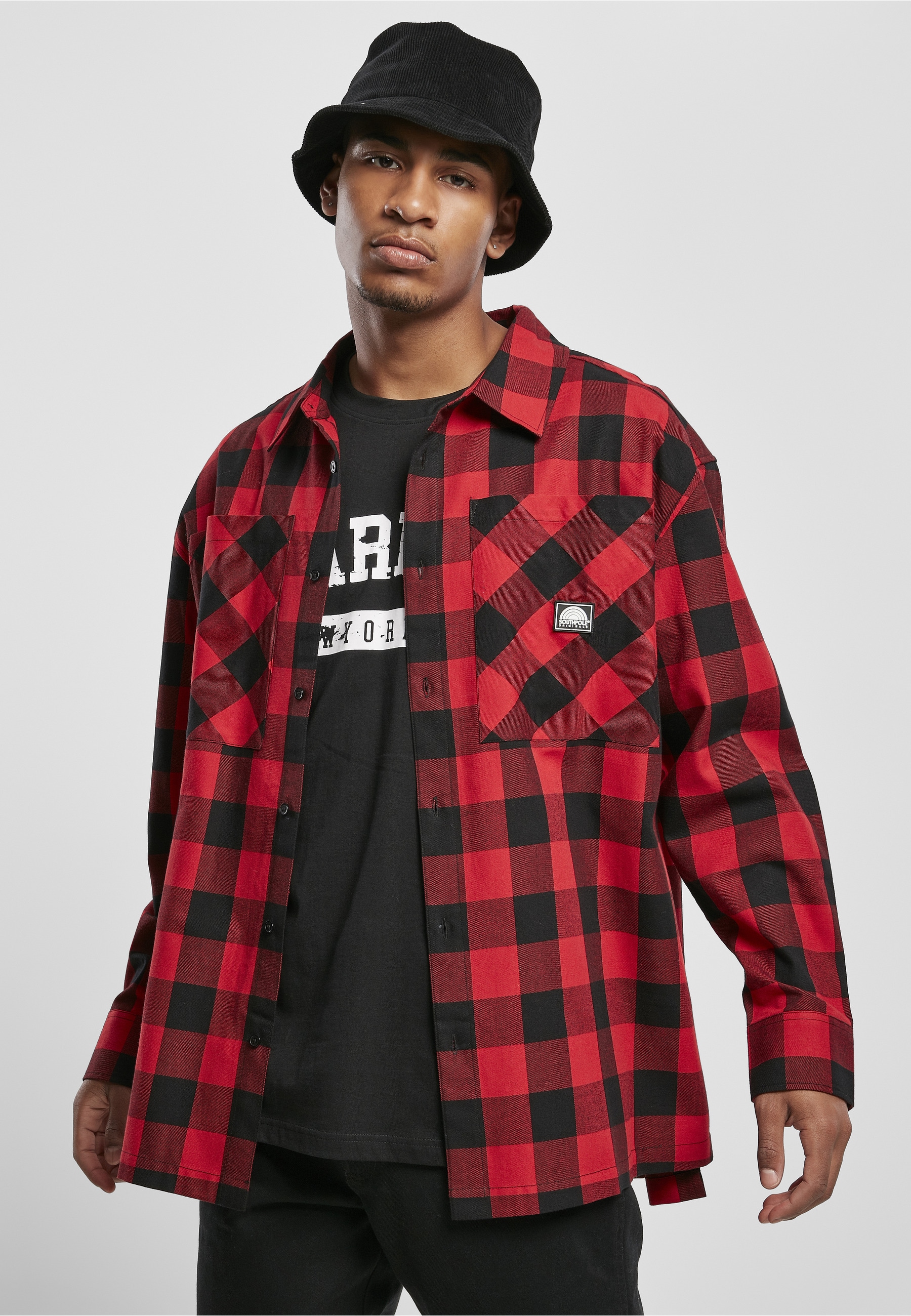 Southpole Langarm-Poloshirt »Southpole Herren Southpole Check Flannel Shirt« 1 Stk.