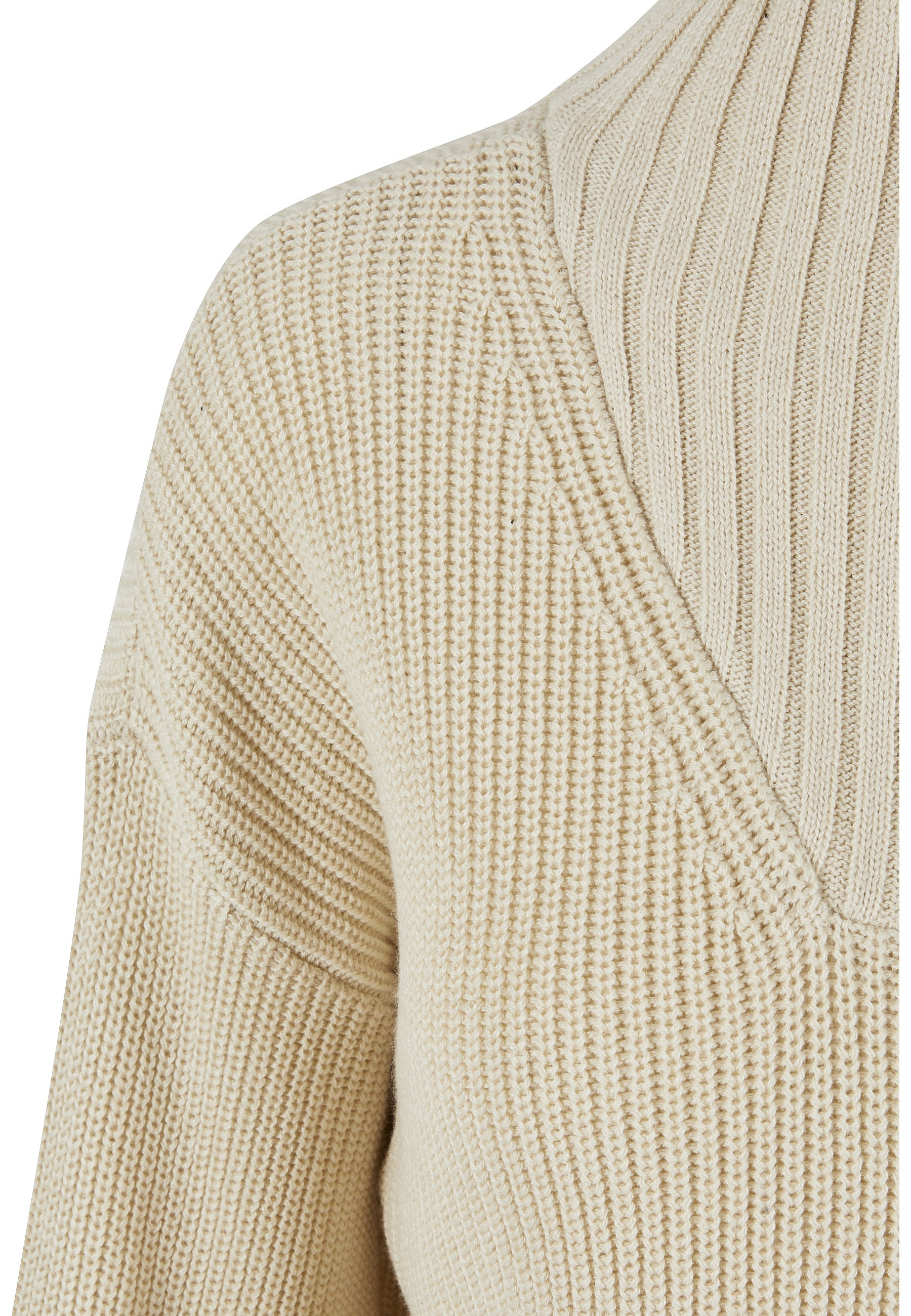 URBAN CLASSICS Sweatjacke »Urban Classics Damen Ladies Oversized Knit Troyer«
